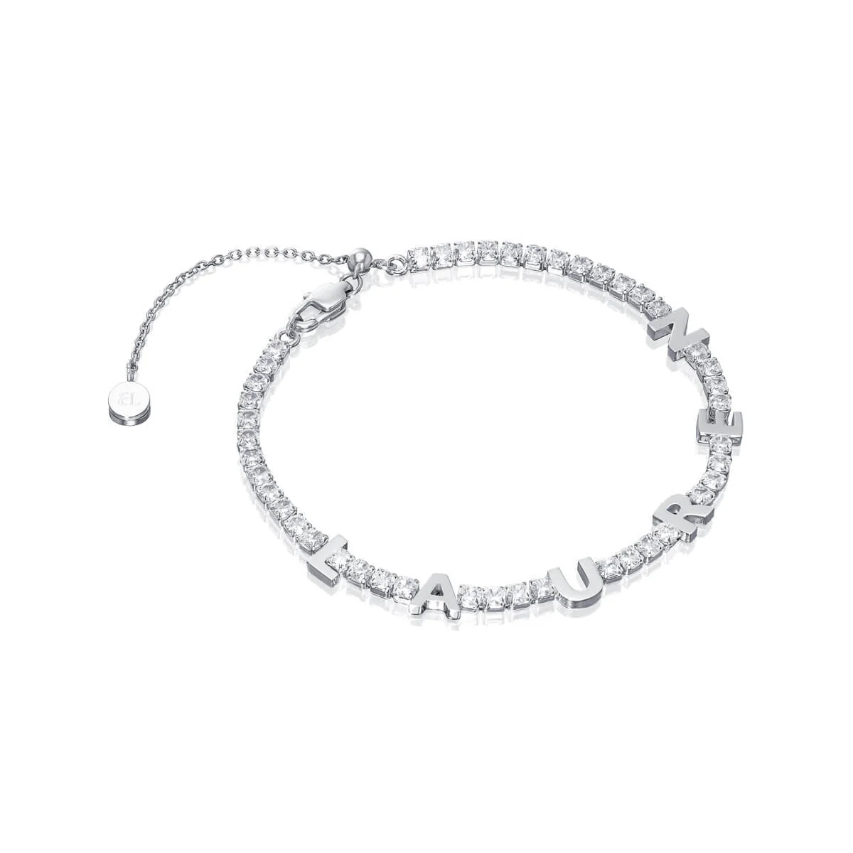 Custom Name Tennis Bracelet (Silver) - Image 6