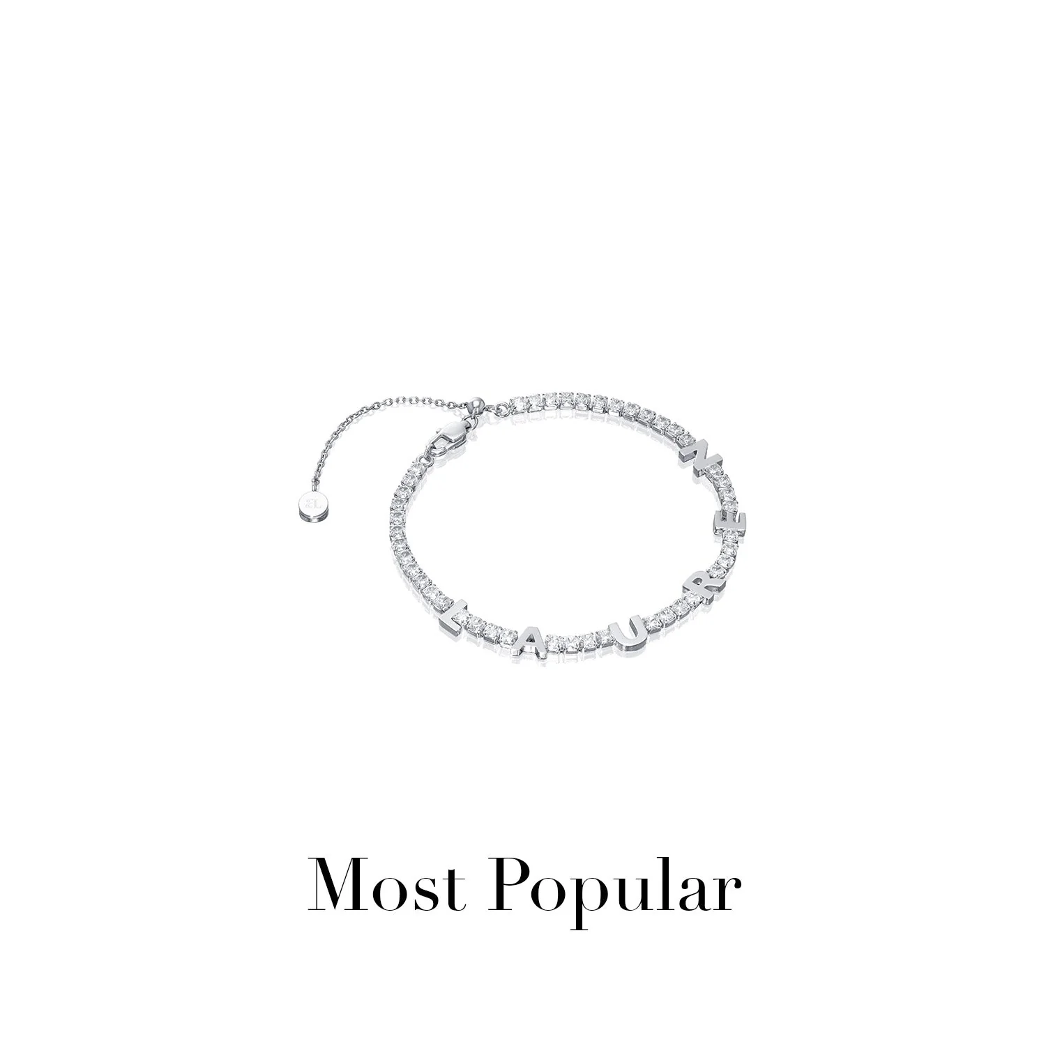 Custom Name Tennis Bracelet (Silver) - Image 8