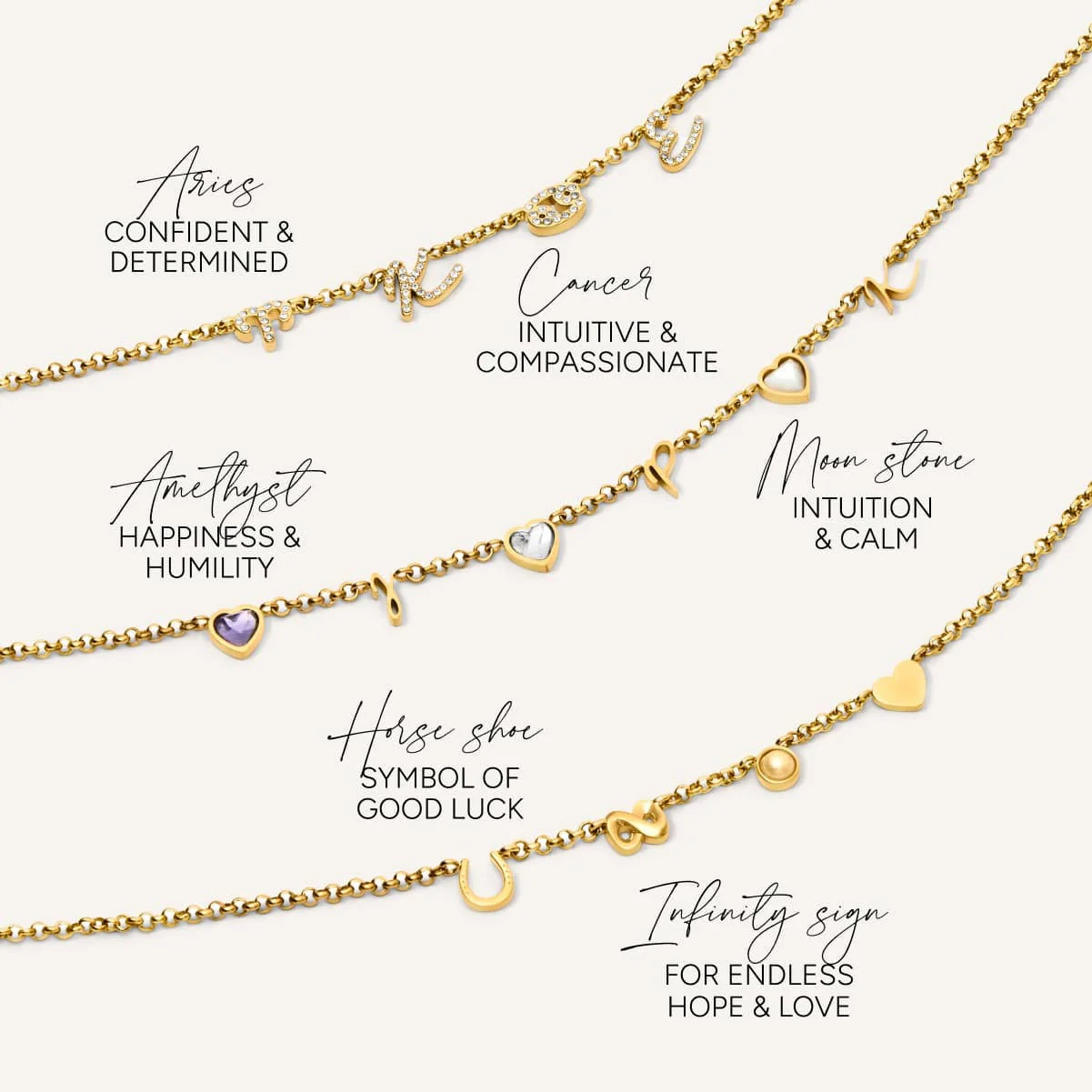 Made Mine Charm Necklace (Gold) - Image 5