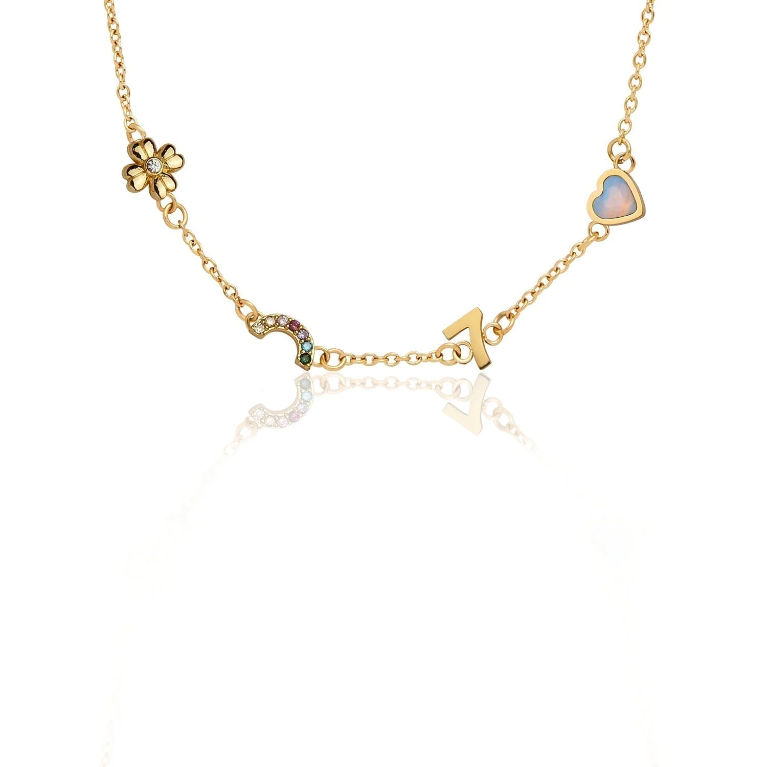 Made Mine Charm Necklace (Gold) - Image 7