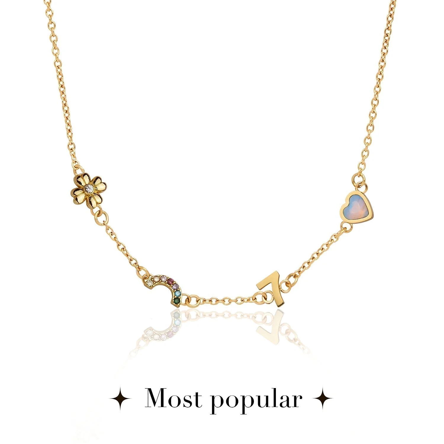 Made Mine Charm Necklace (Gold) - Image 8