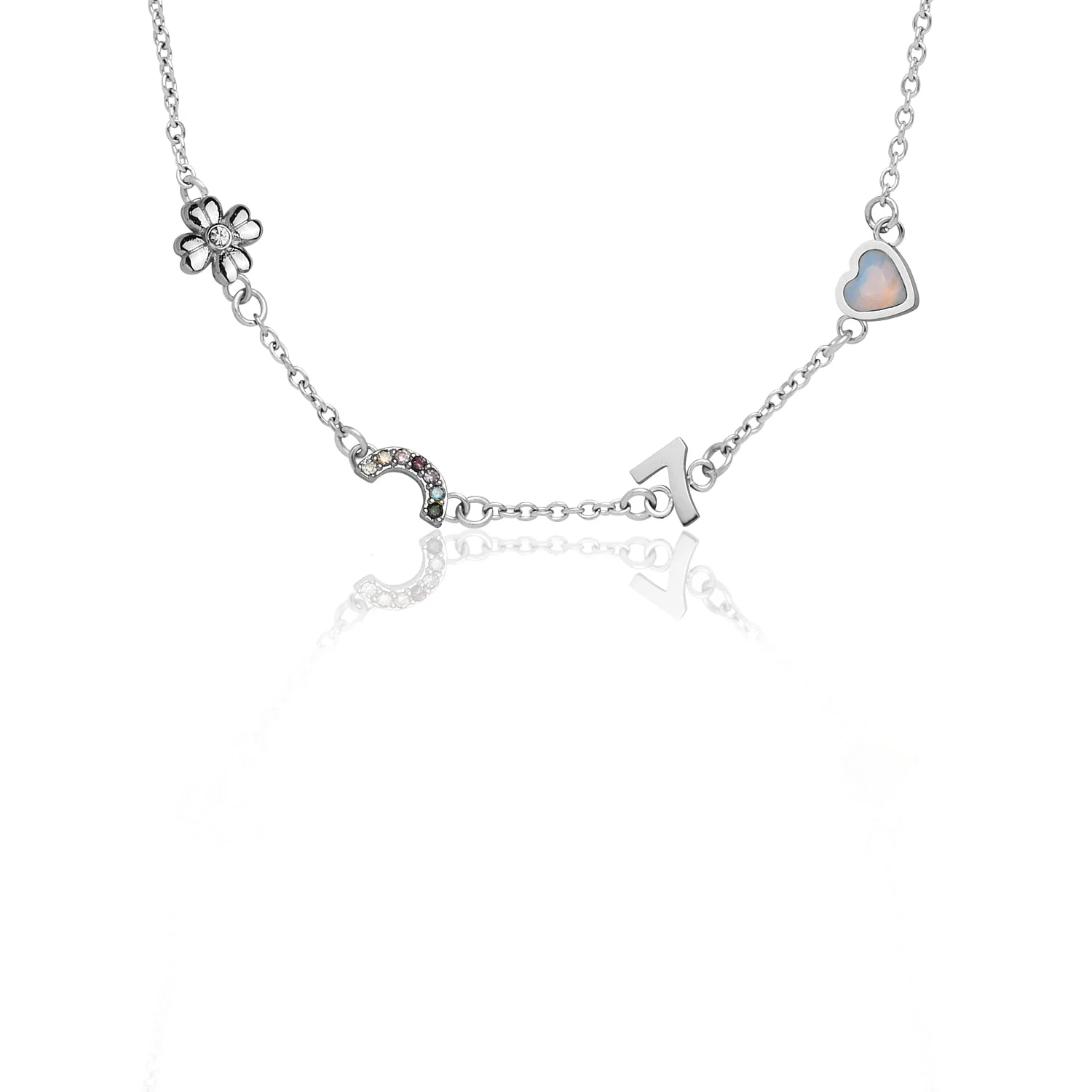Made Mine Charm Necklace (Silver) - Image 7