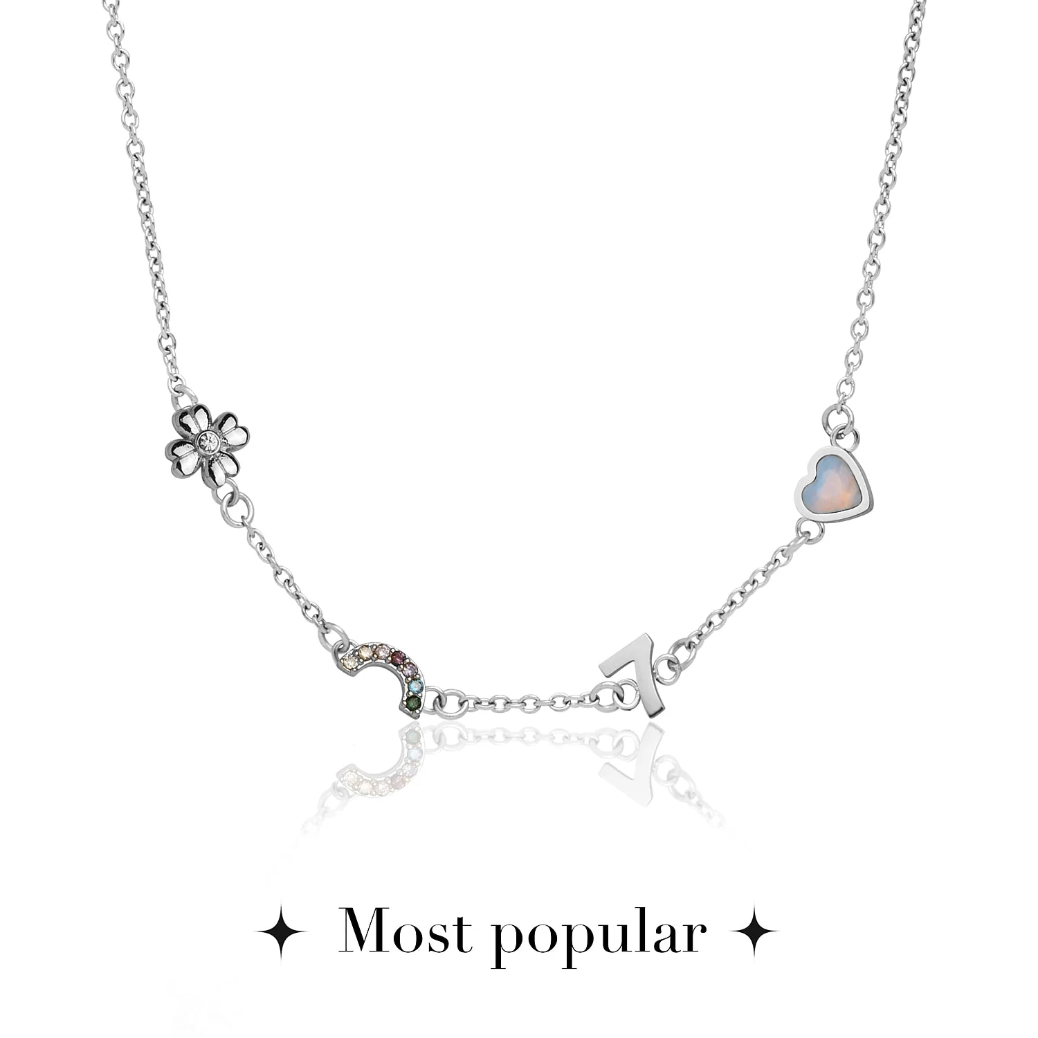 Made Mine Charm Necklace (Silver) - Image 8