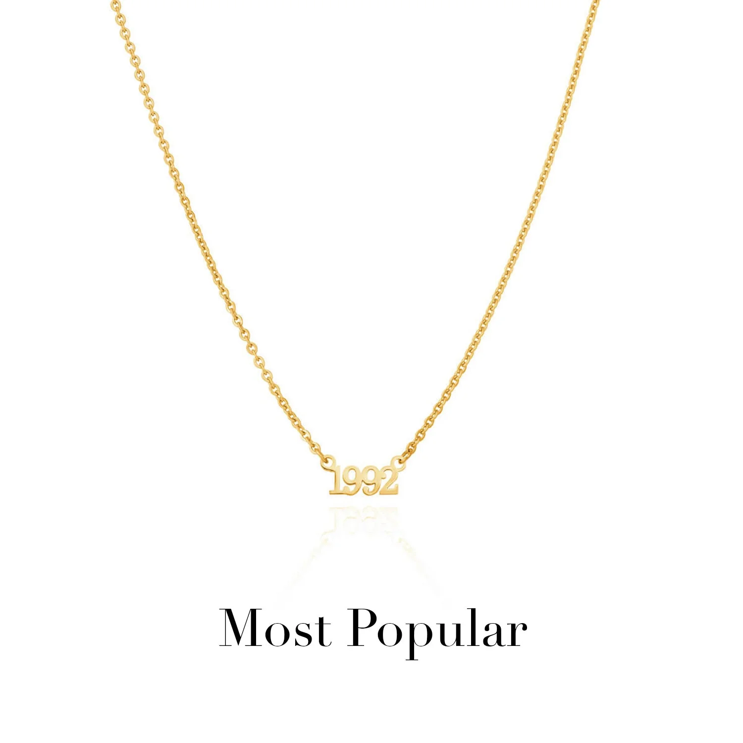Editorial Date Necklace (Gold) - Image 11