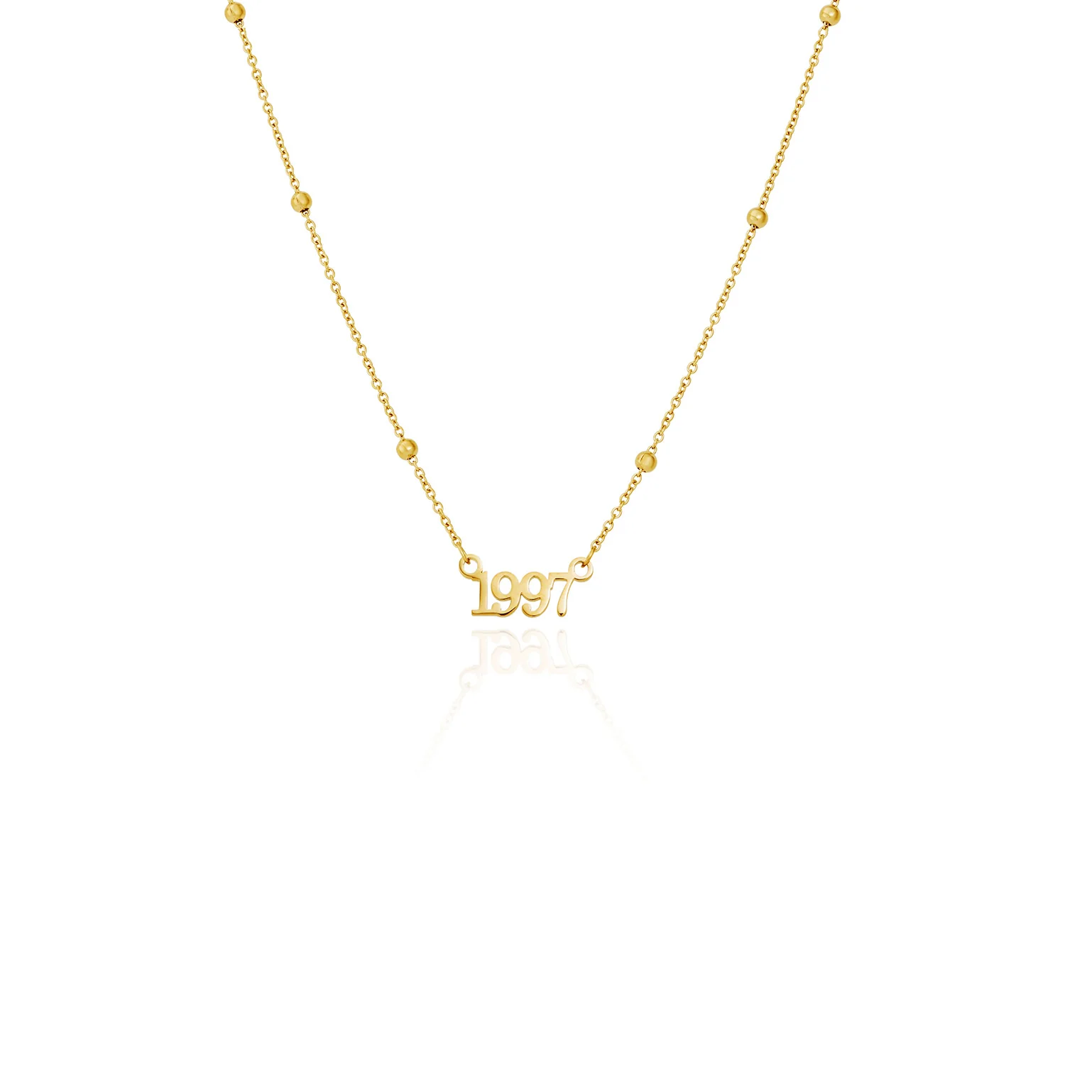 Editorial Date Necklace (Gold) - Image 12