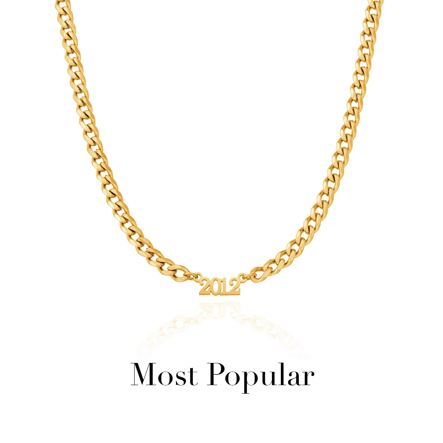 Editorial Date Necklace (Gold) - Image 13