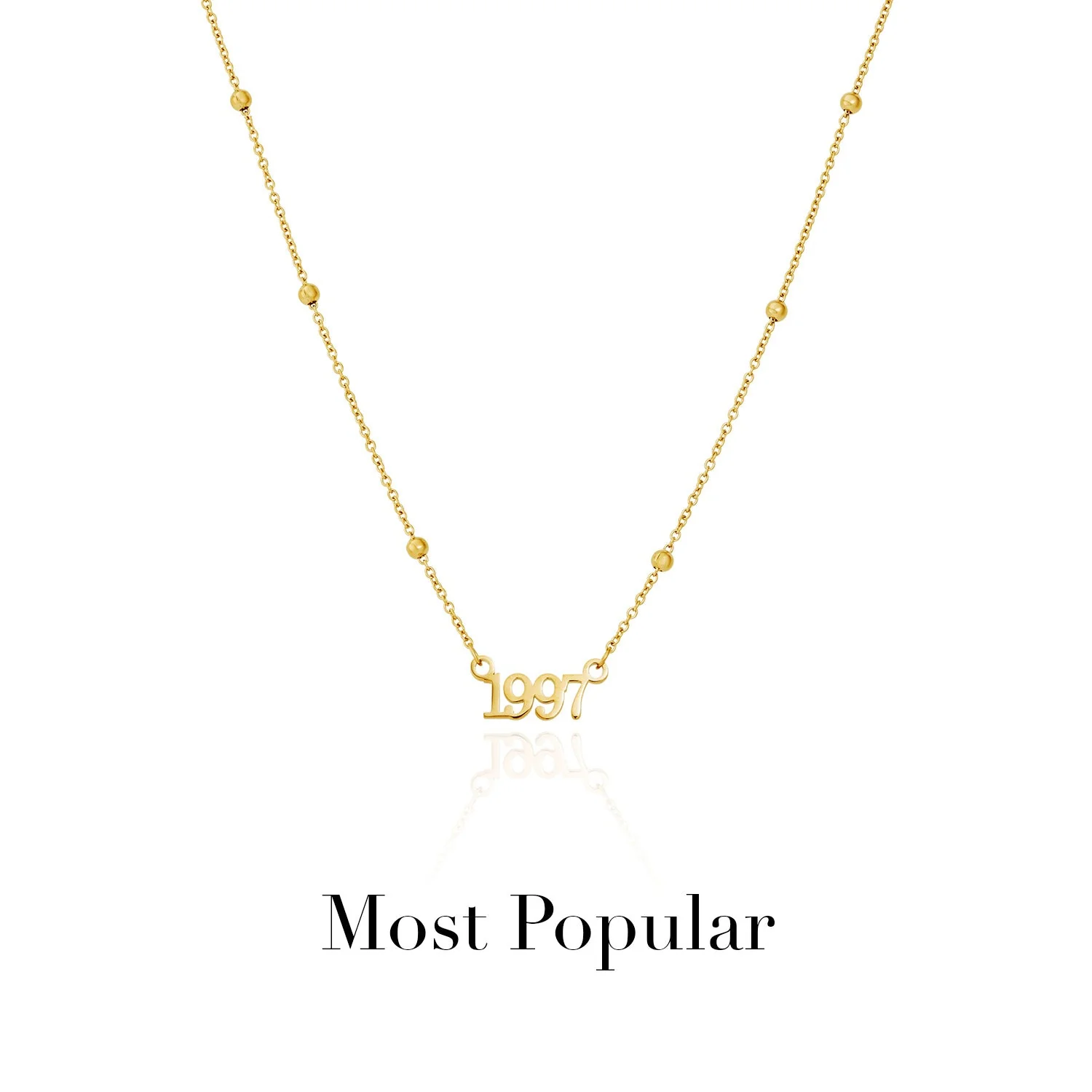Editorial Date Necklace (Gold) - Image 14