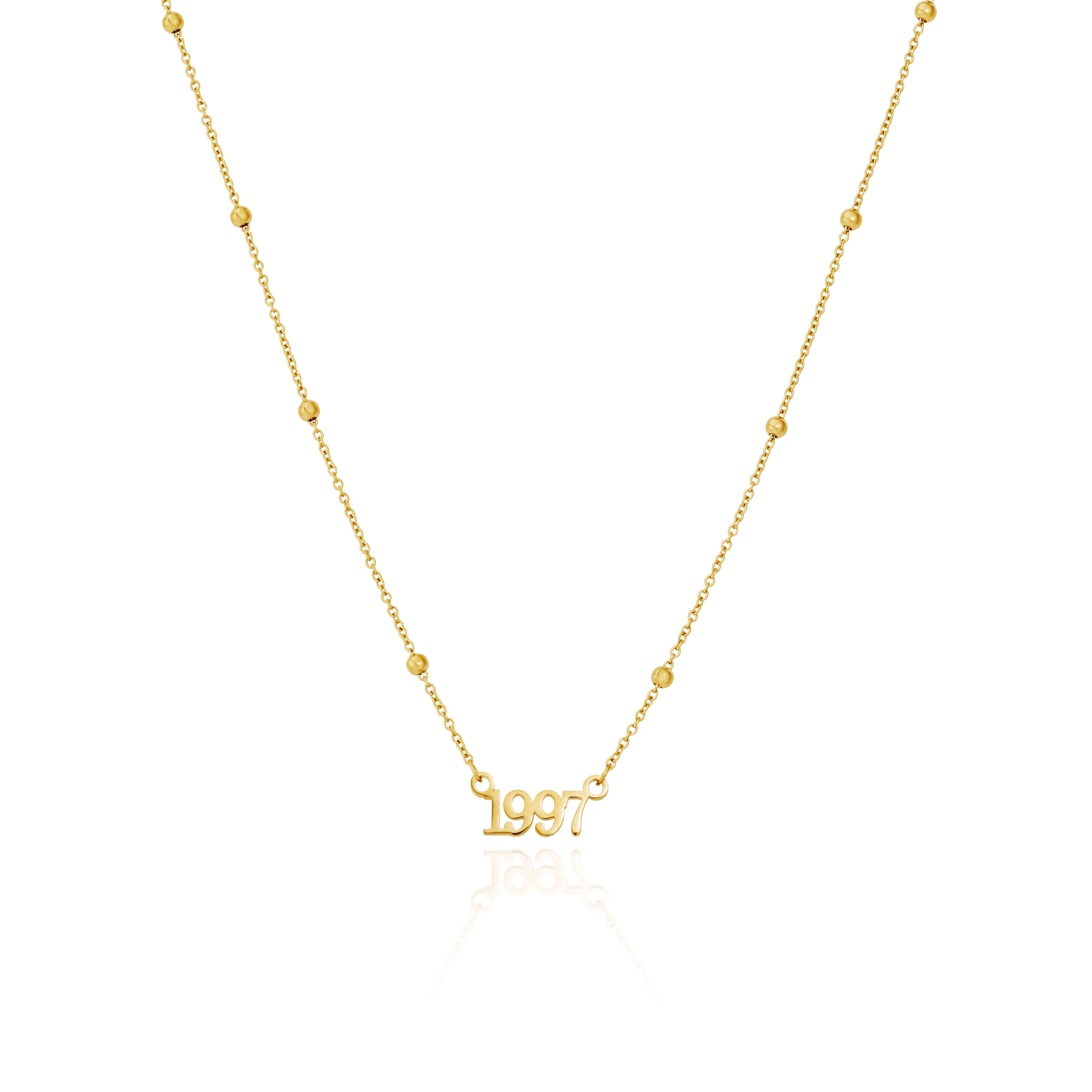 Editorial Date Necklace (Gold) - Image 8