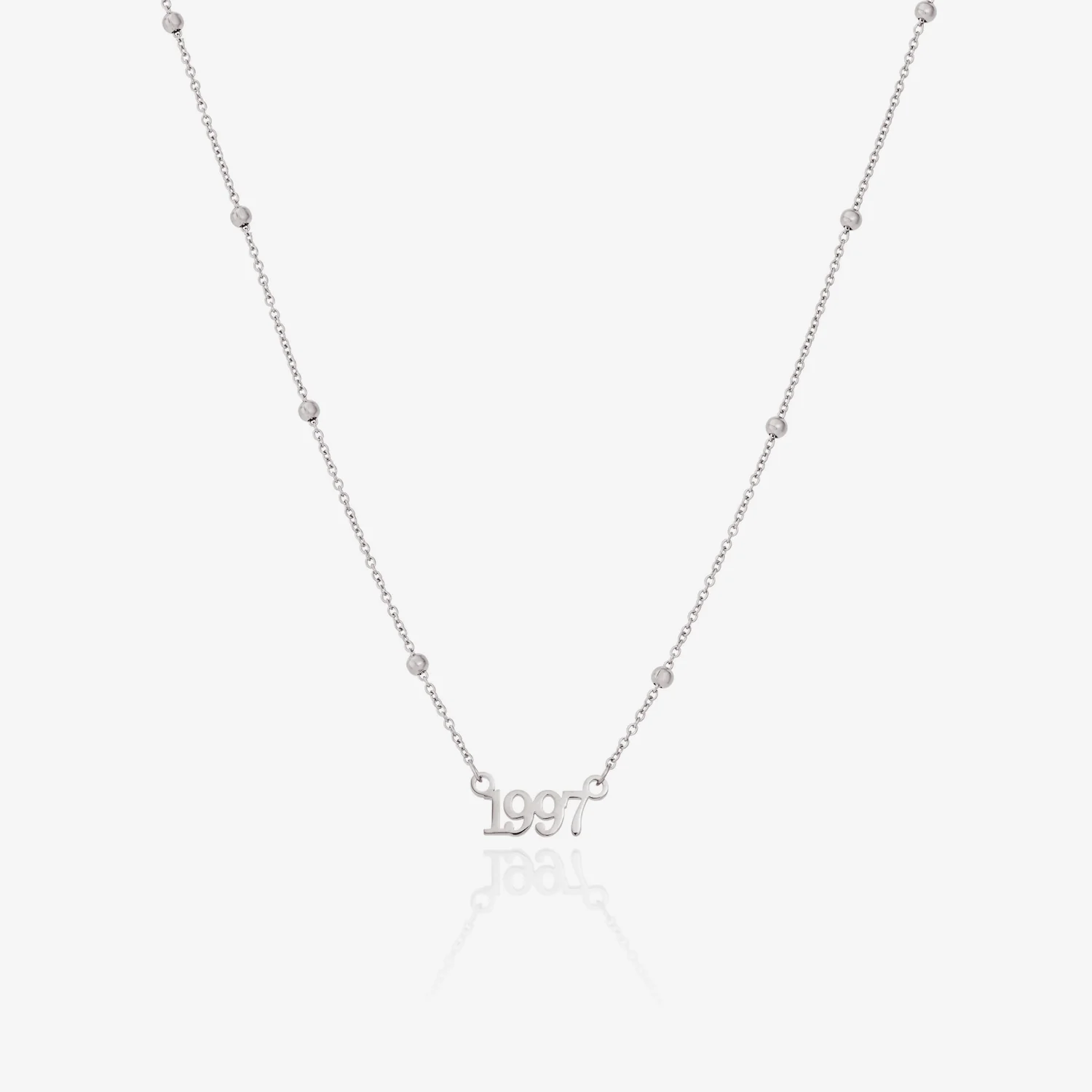 Editorial Date Necklace (Silver) - Image 15