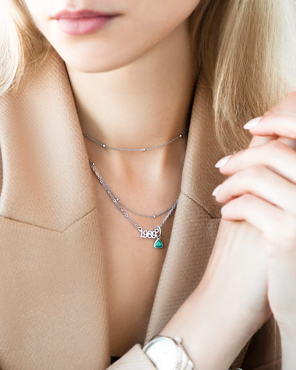 Editorial Date Necklace (Silver) - Image 4