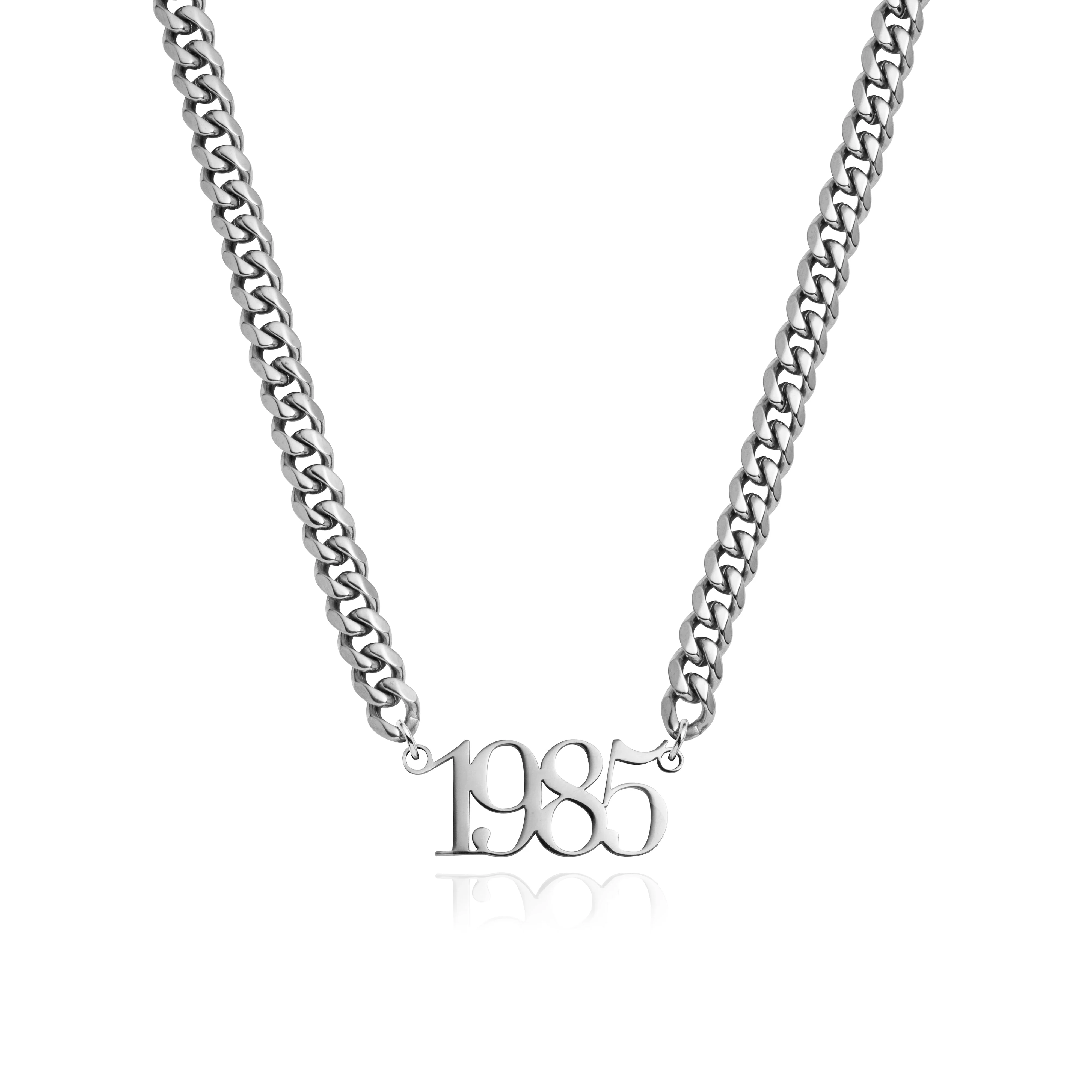Editorial Date Necklace (Silver) - Image 6