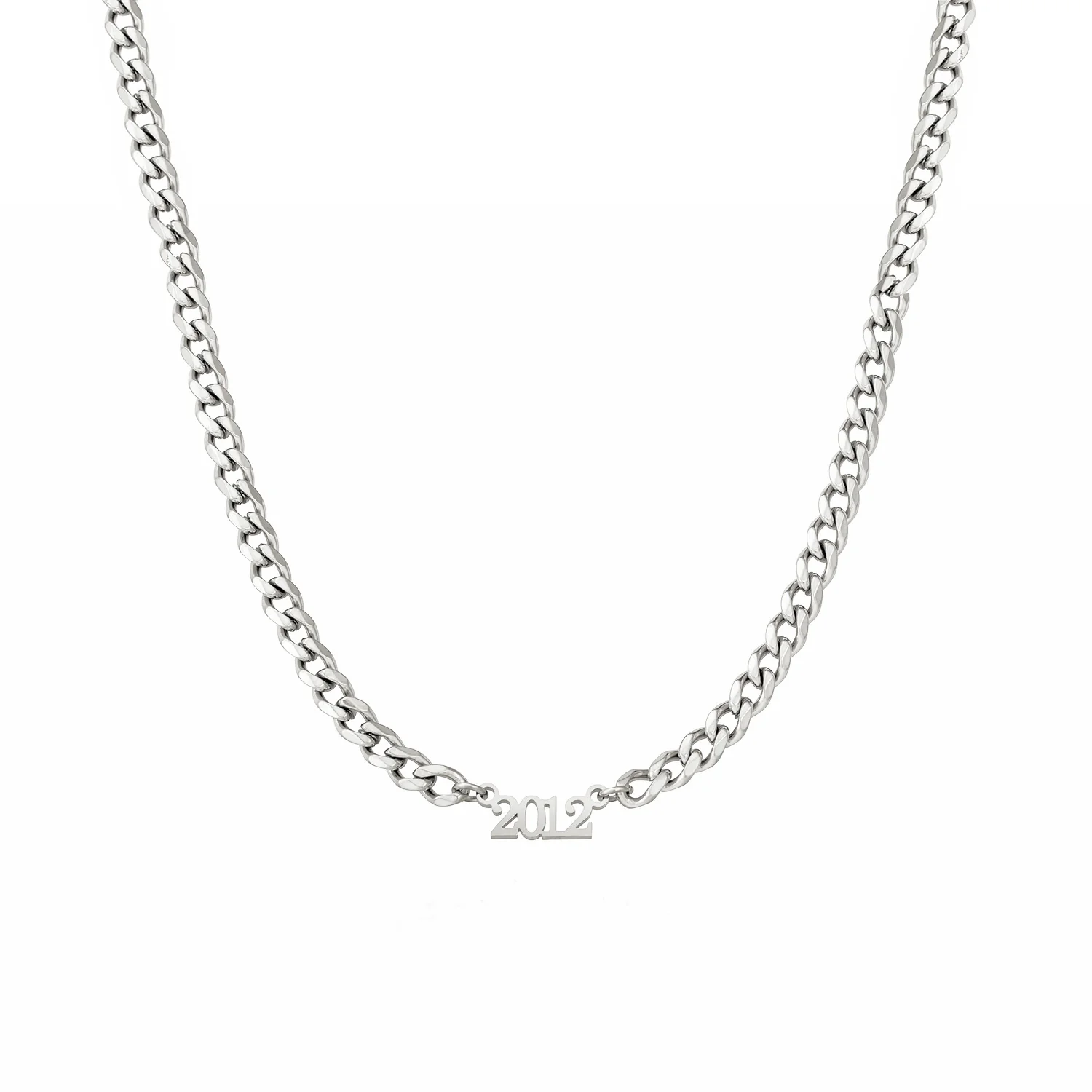 Editorial Date Necklace (Silver) - Image 8