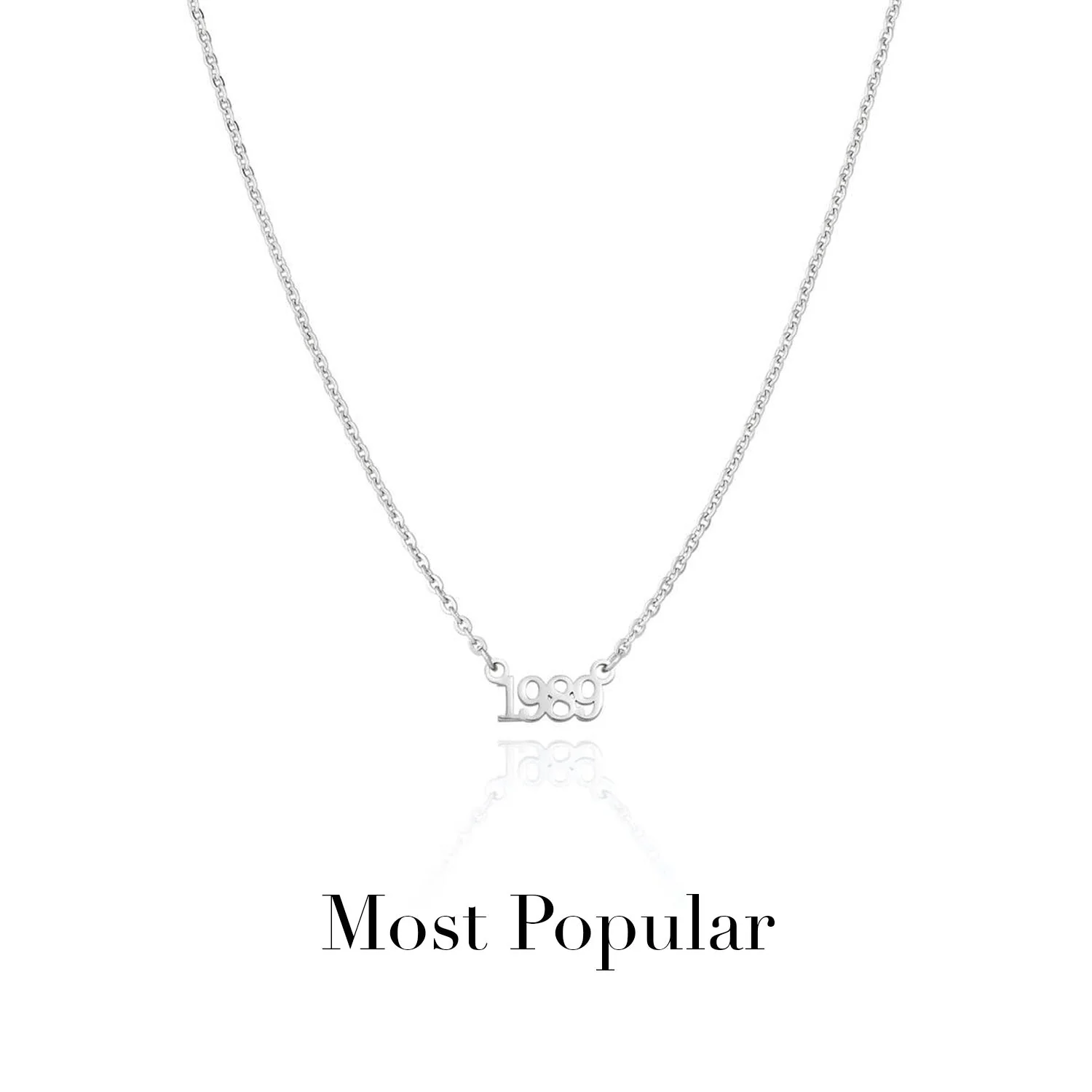Editorial Date Necklace (Silver) - Image 9