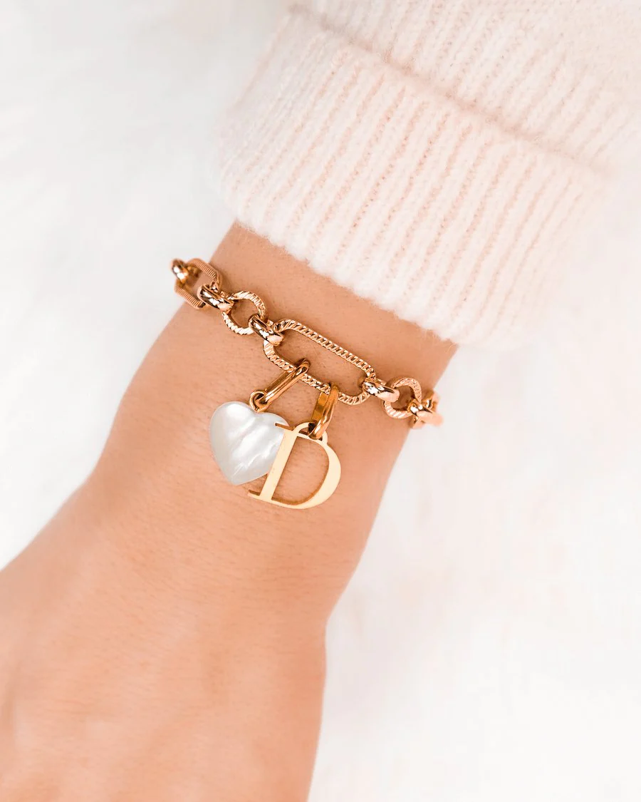 Figaro Chain Bracelet (Rose Gold) - Image 4