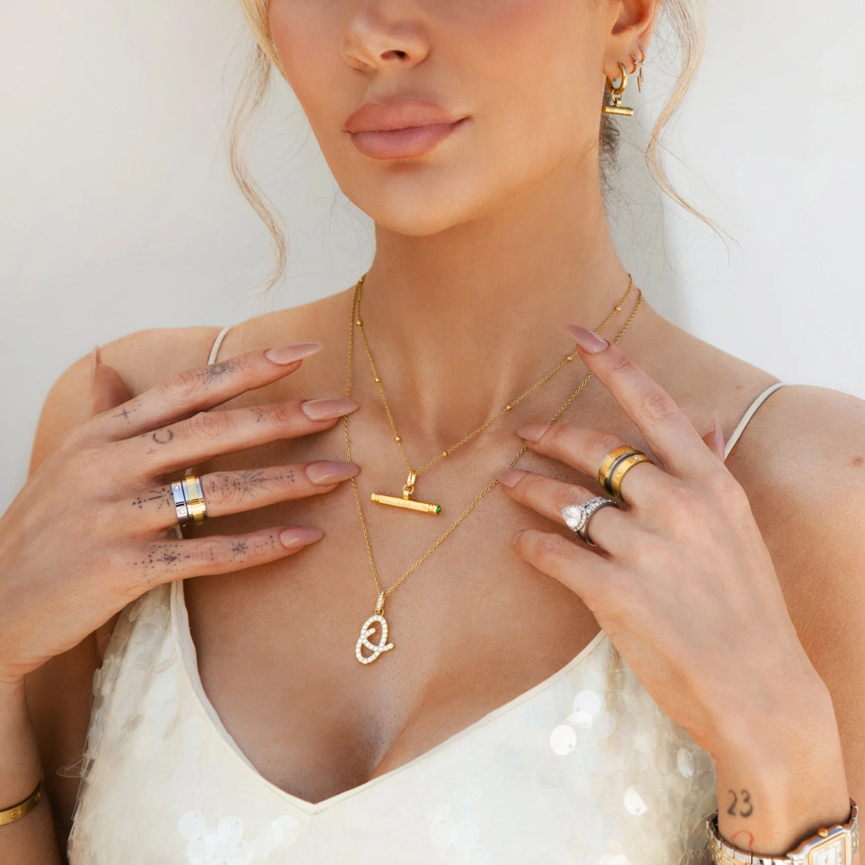 Fine Chain Necklace (Gold) - Image 3