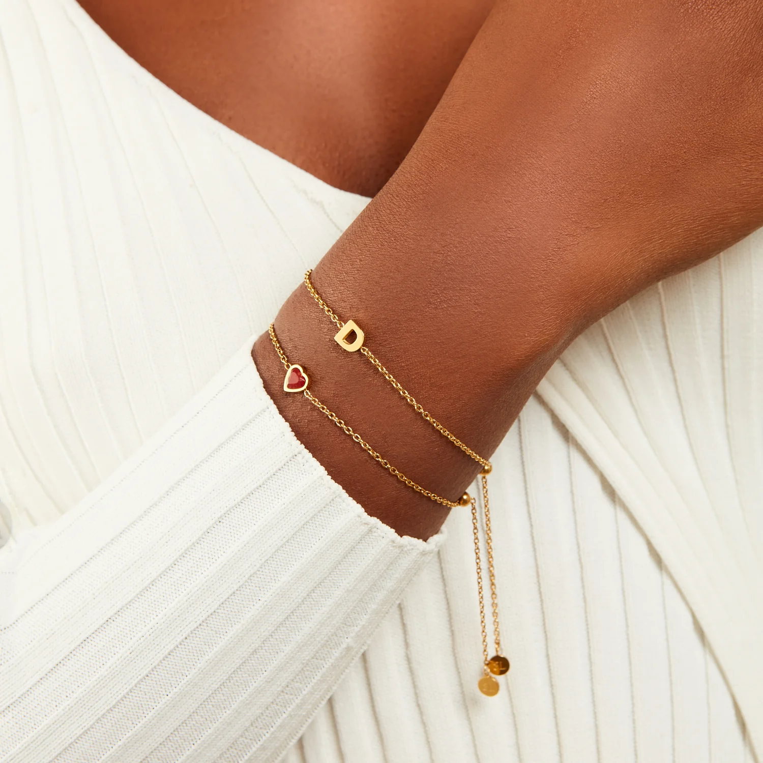 Initial Bracelet (Gold) - Image 3
