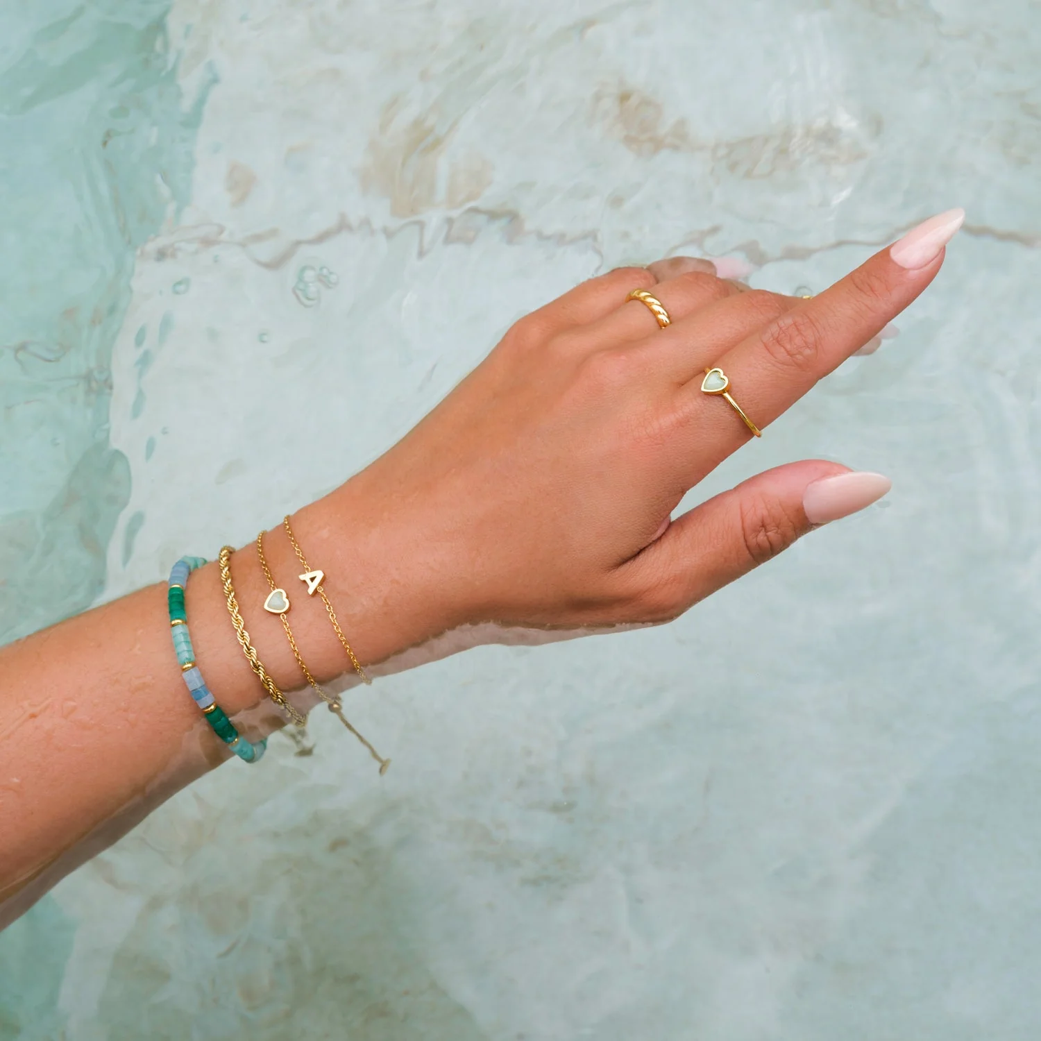 Initial Bracelet (Gold) - Image 4