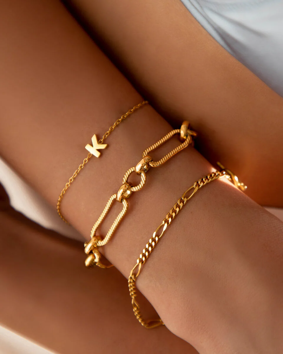 Initial Bracelet (Gold) - Image 6