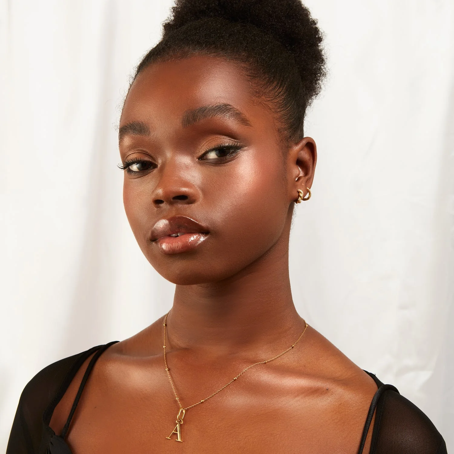 Initial Necklace (Gold) - Image 4