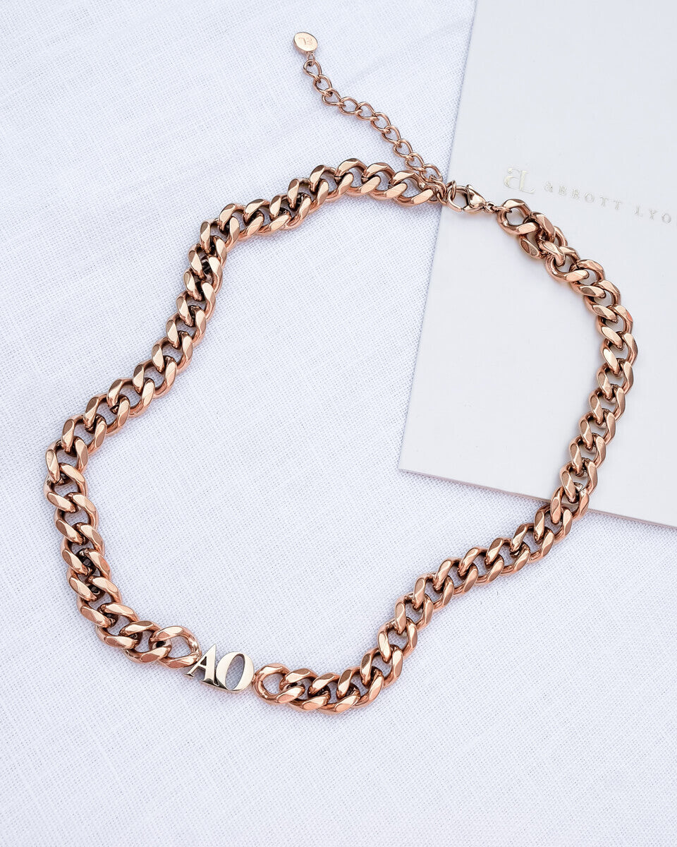 Initial Choker (Rose Gold) - Image 3