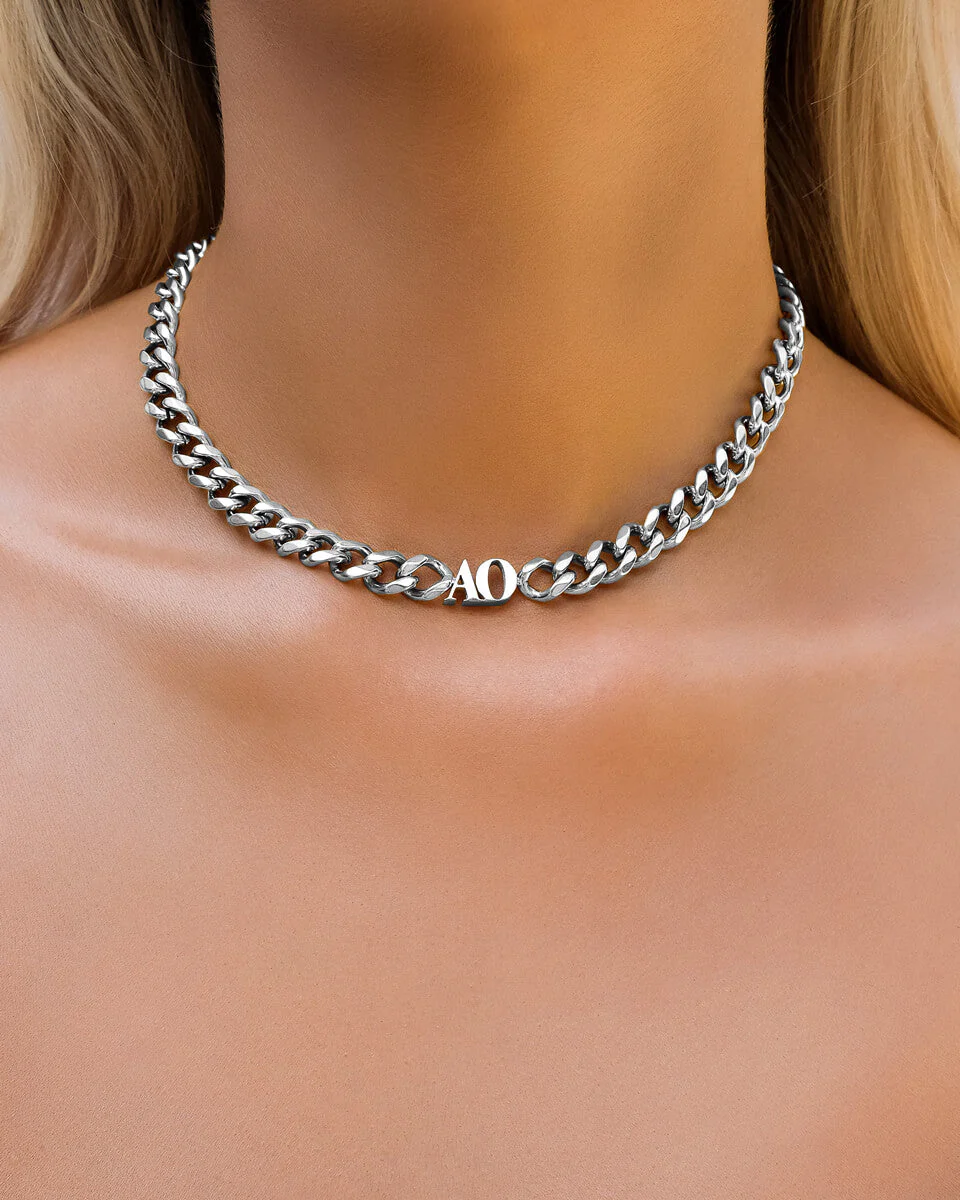 Initial Choker (Silver) - Image 9