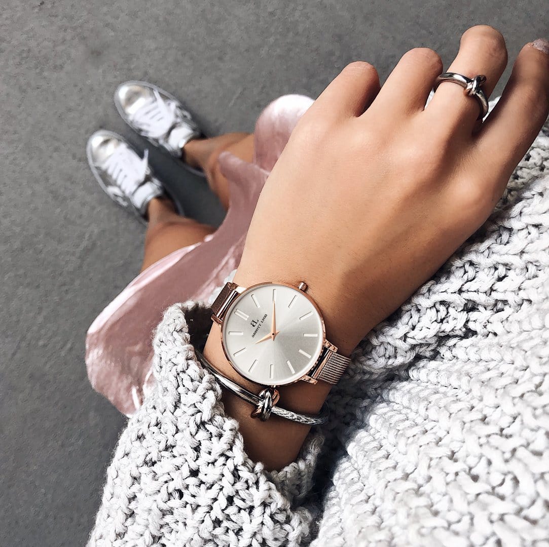 Knot Bangle (Silver/Rose) - Image 3