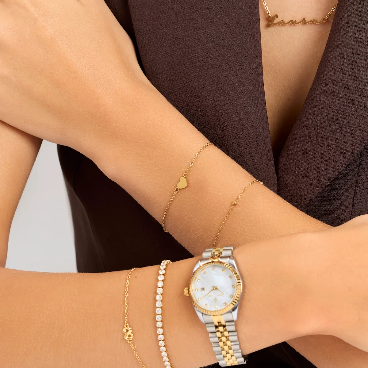 Made Mine Heart Bracelet (Gold) - Image 3