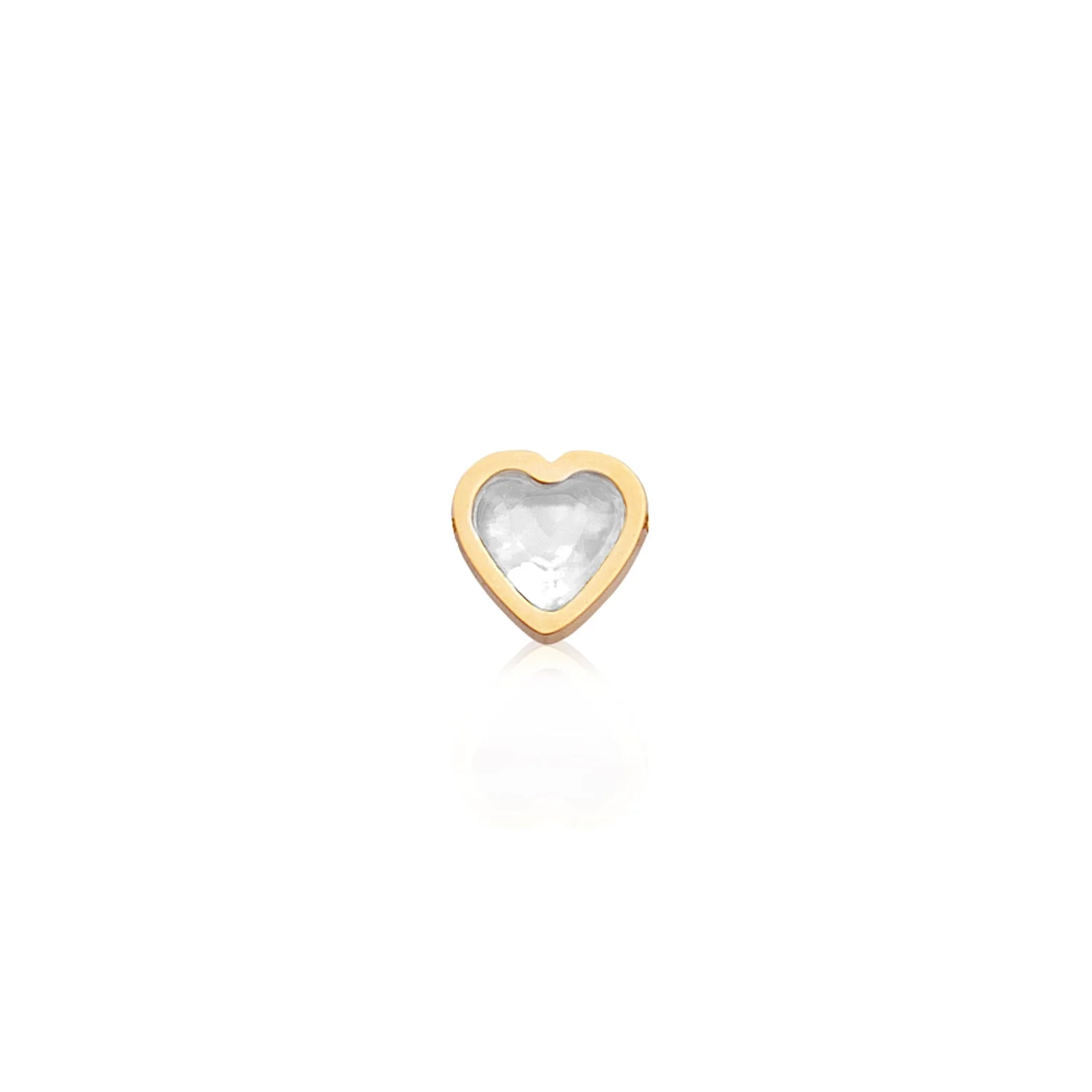 Mini Heart Birthstone Bracelet (Gold) - Image 11