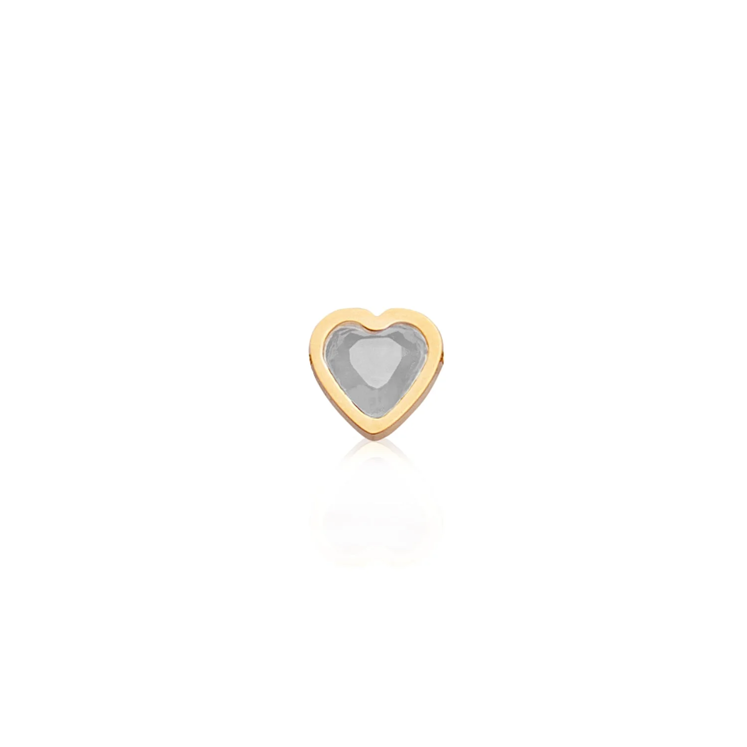 Mini Heart Birthstone Bracelet (Gold) - Image 13