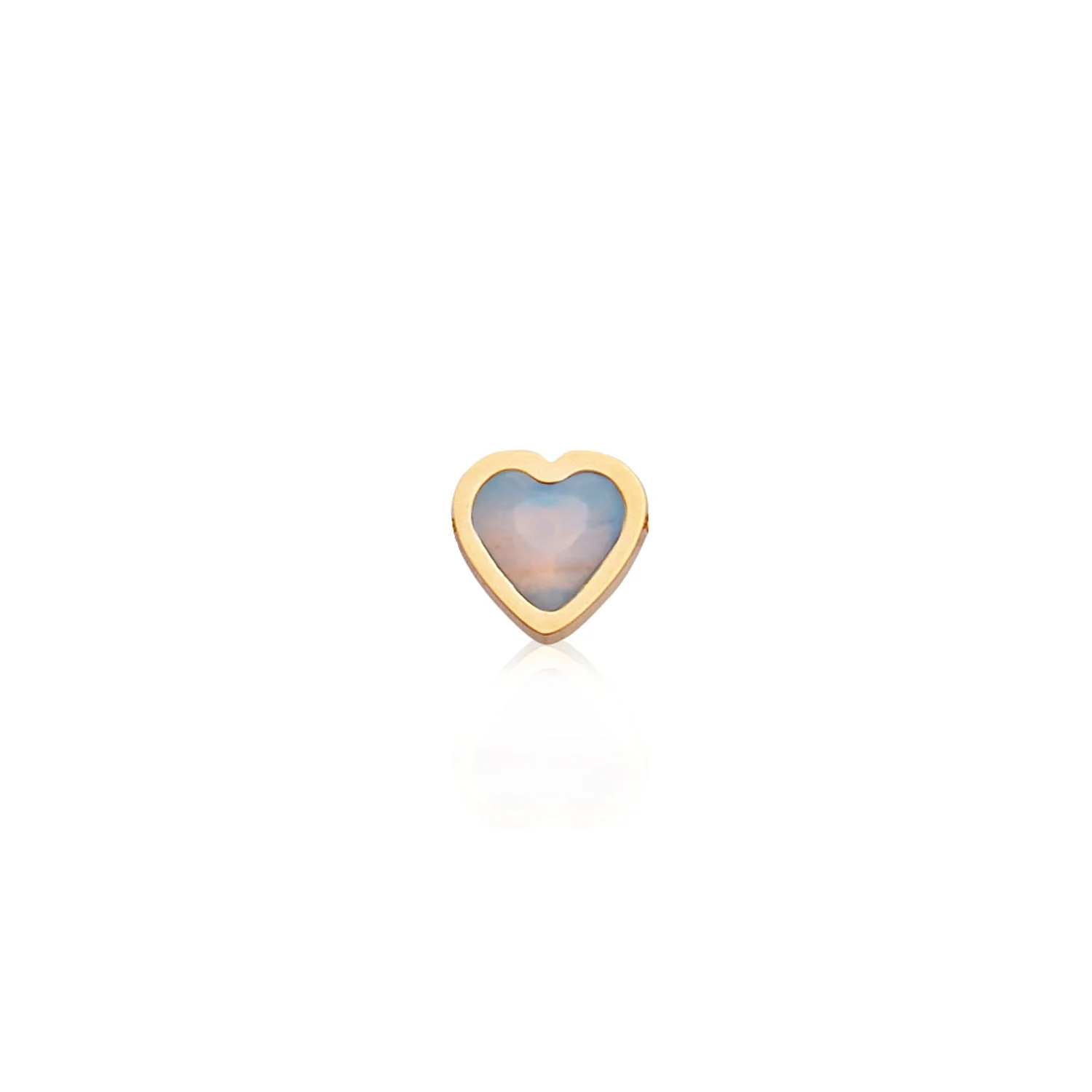 Mini Heart Birthstone Bracelet (Gold) - Image 16