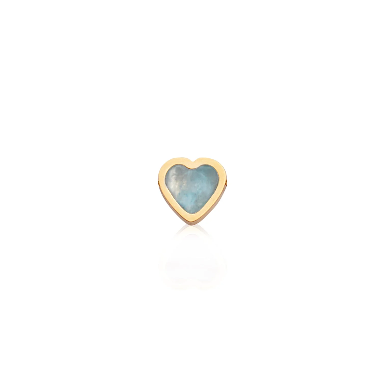 Mini Heart Birthstone Bracelet (Gold) - Image 9