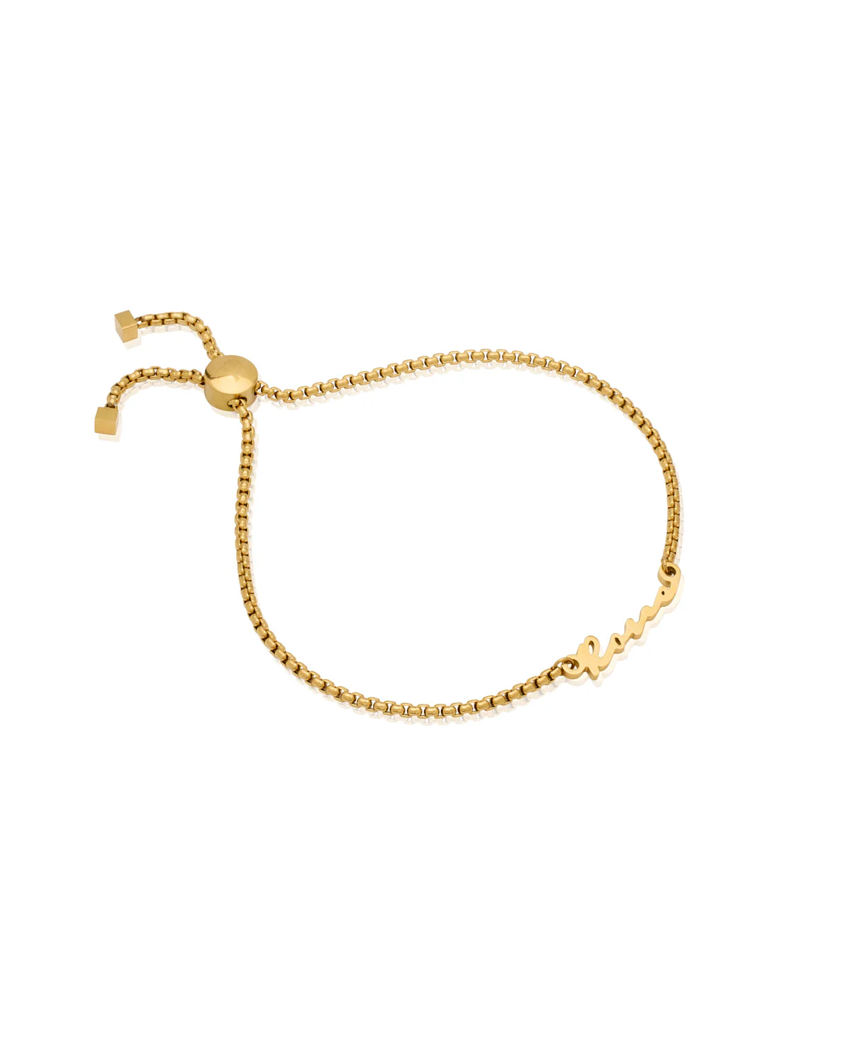 Mini Signature Name Bracelet (Gold) - Image 11