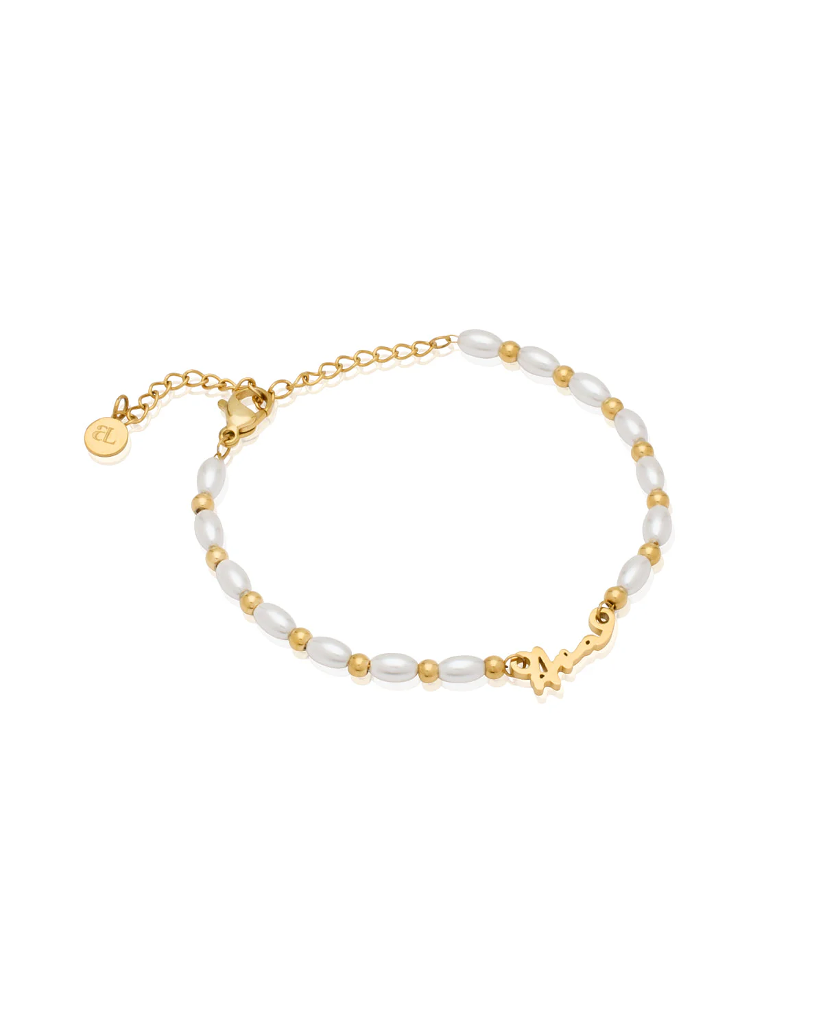 Mini Signature Name Bracelet (Gold) - Image 9