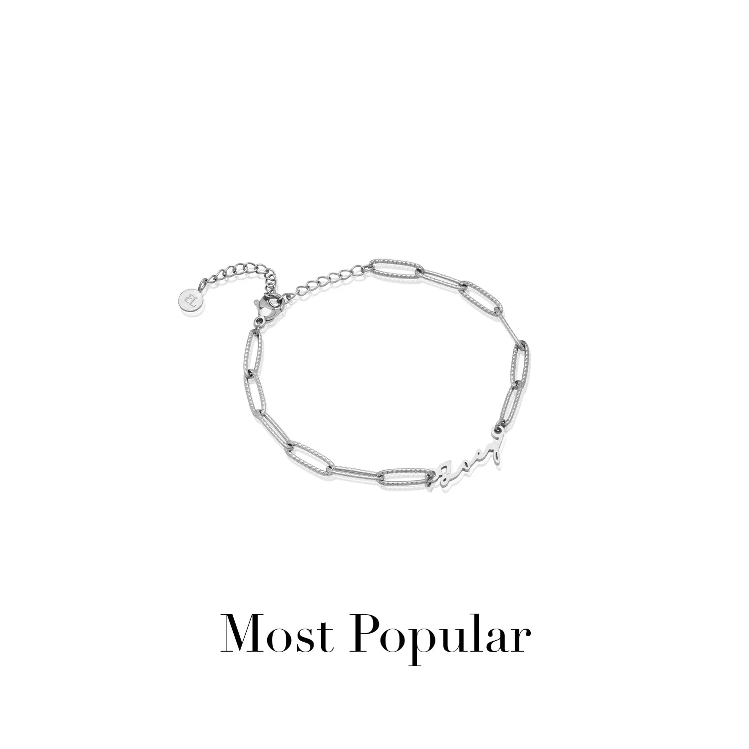 Mini Signature Name Bracelet (Silver) - Image 15