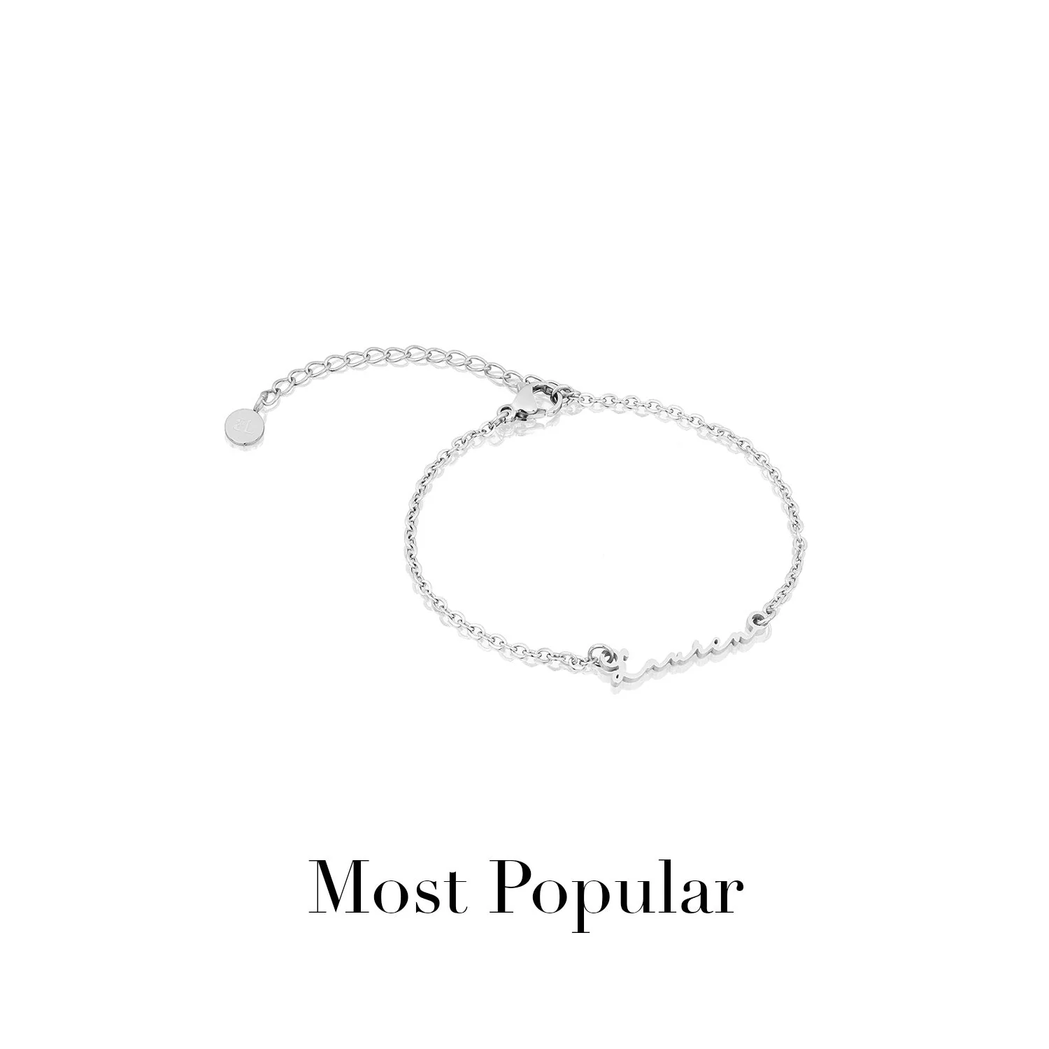 Mini Signature Name Bracelet (Silver) - Image 16