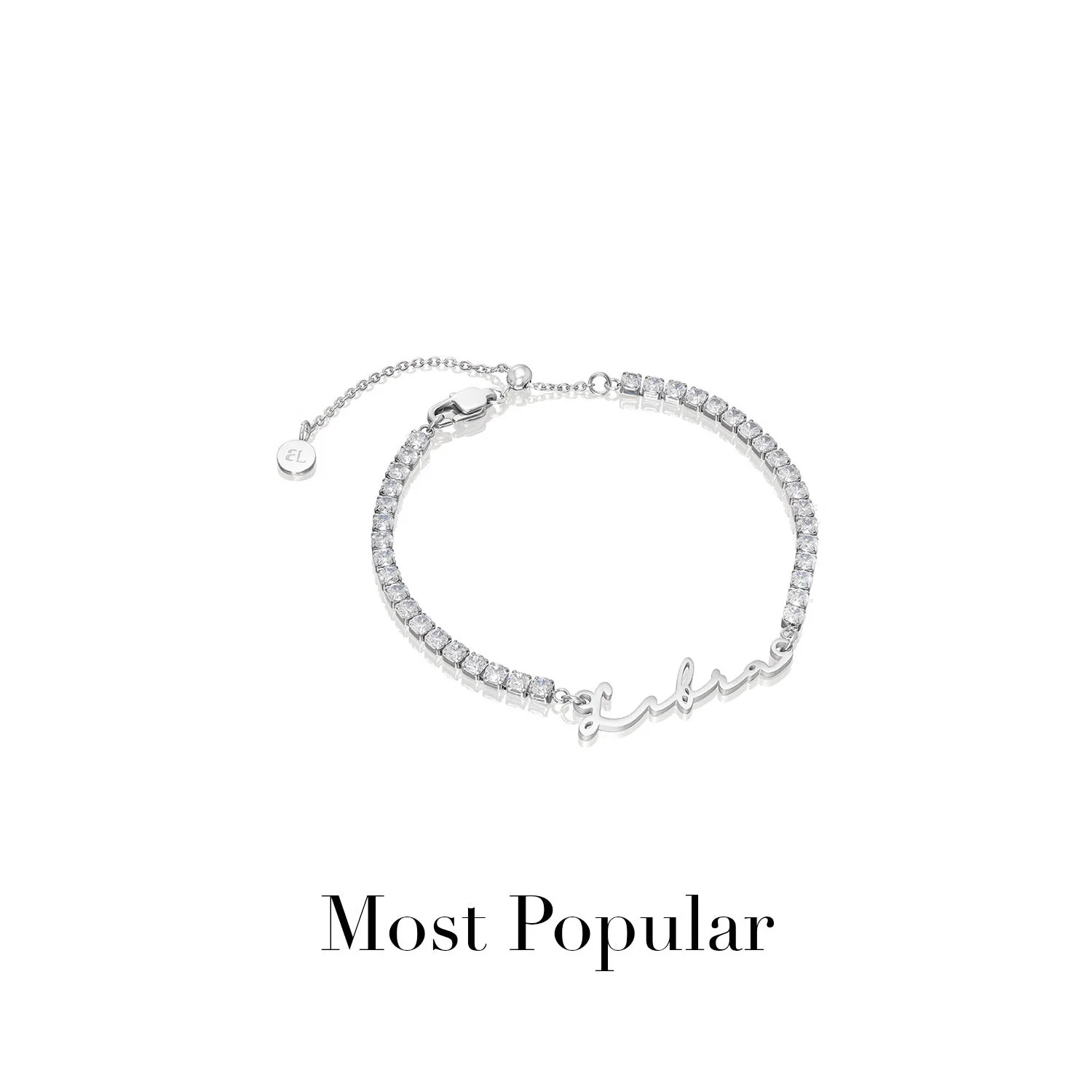 Mini Signature Name Bracelet (Silver) - Image 18