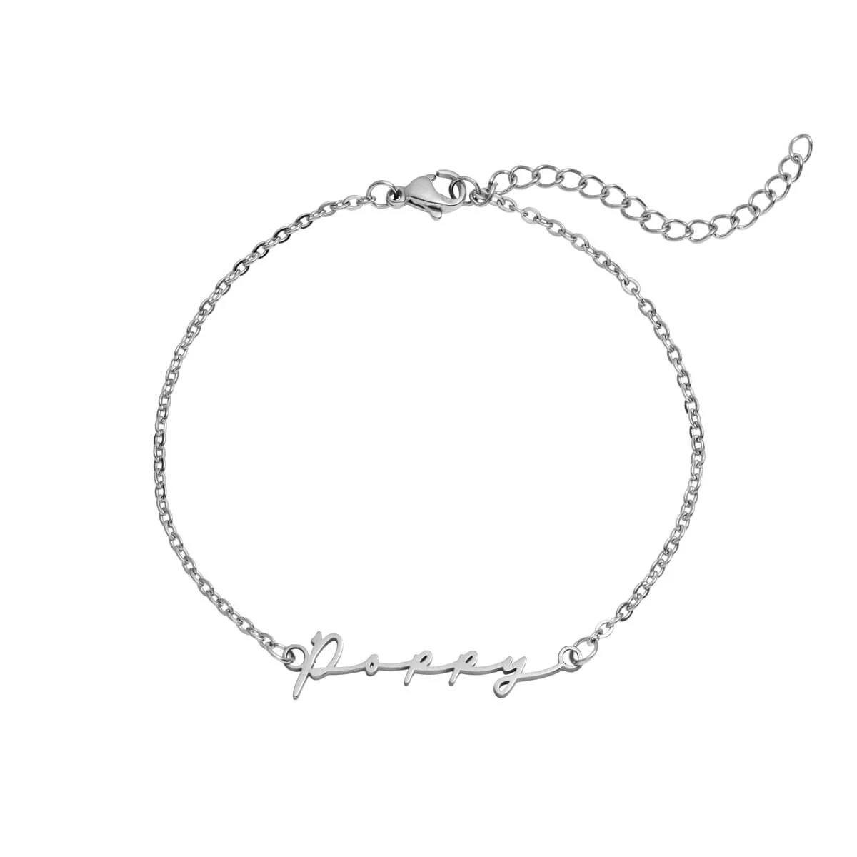Mini Signature Name Bracelet (Silver) - Image 6