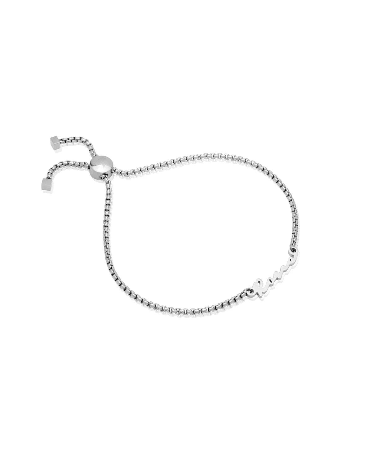 Mini Signature Name Bracelet (Silver) - Image 8
