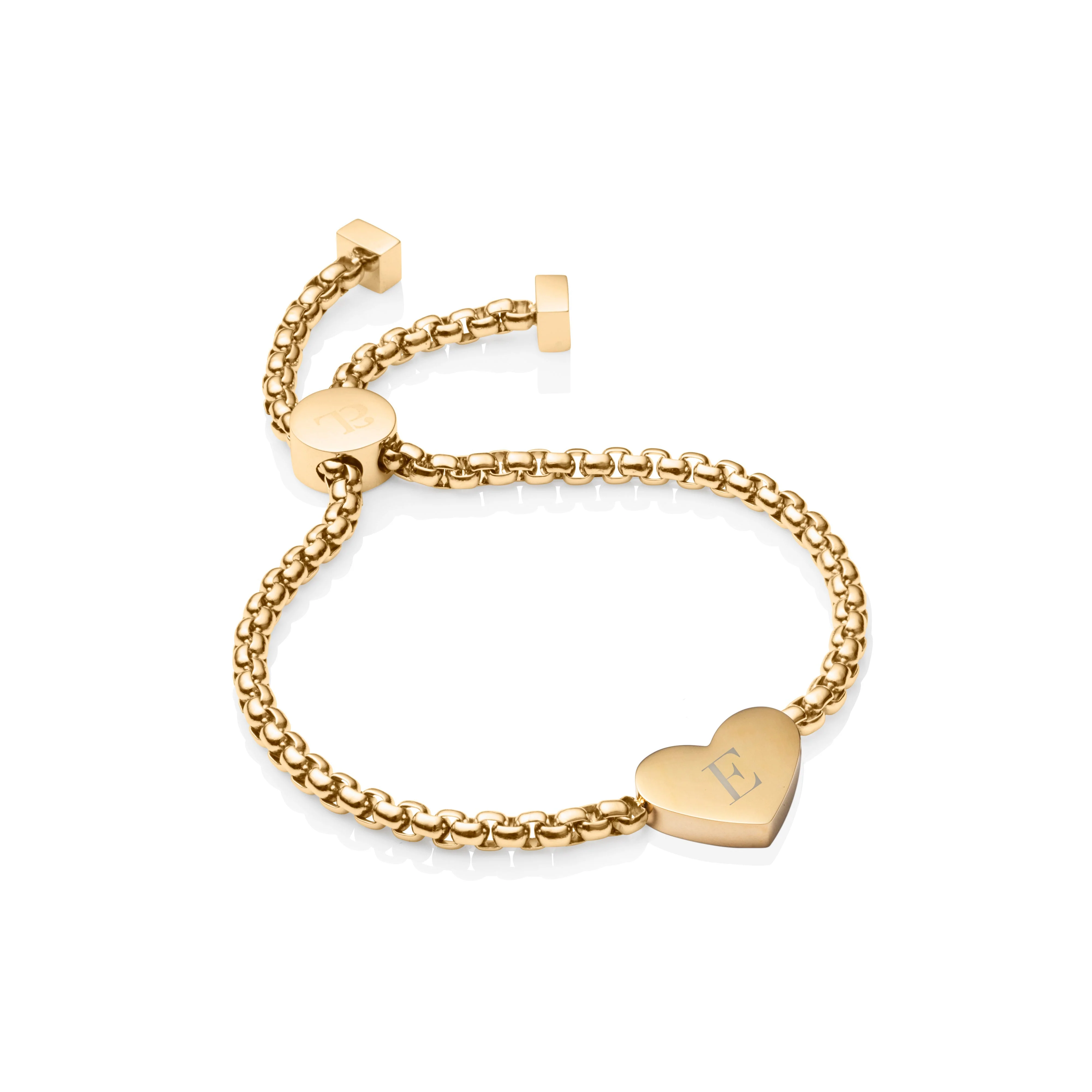 Initial Heart Bracelet (Gold) - Image 6