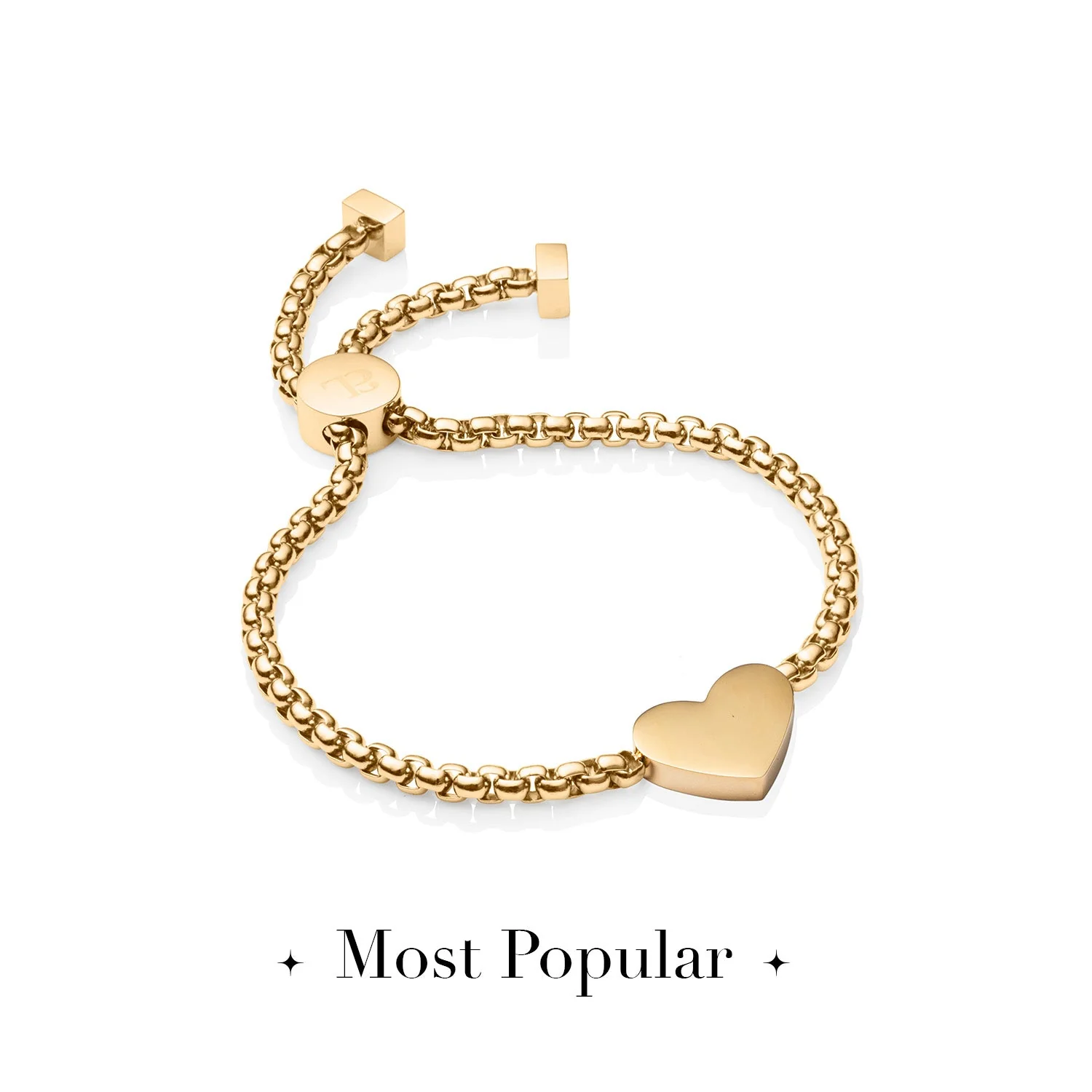 Initial Heart Bracelet (Gold) - Image 8