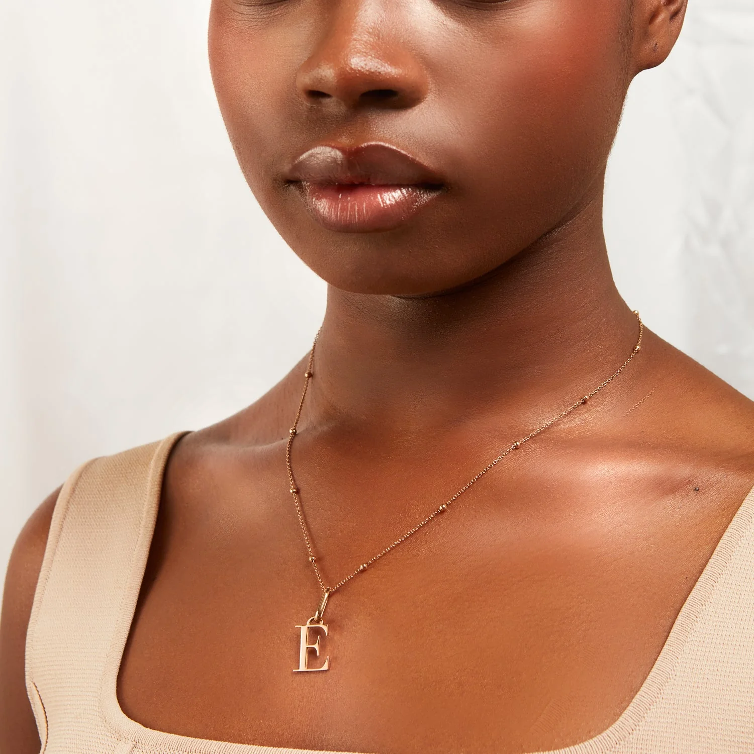 Initial Necklace (Rose Gold) - Image 4