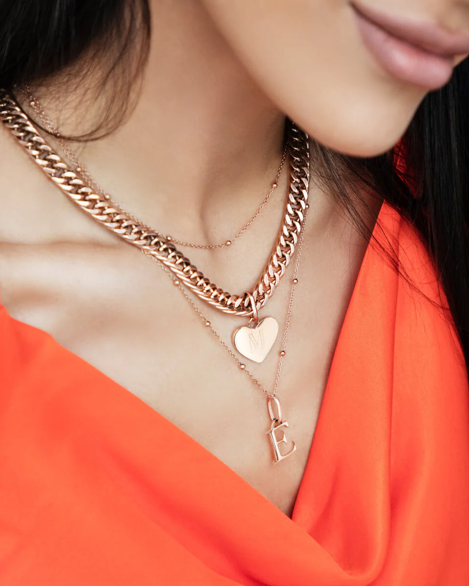 Initial Necklace (Rose Gold) - Image 7