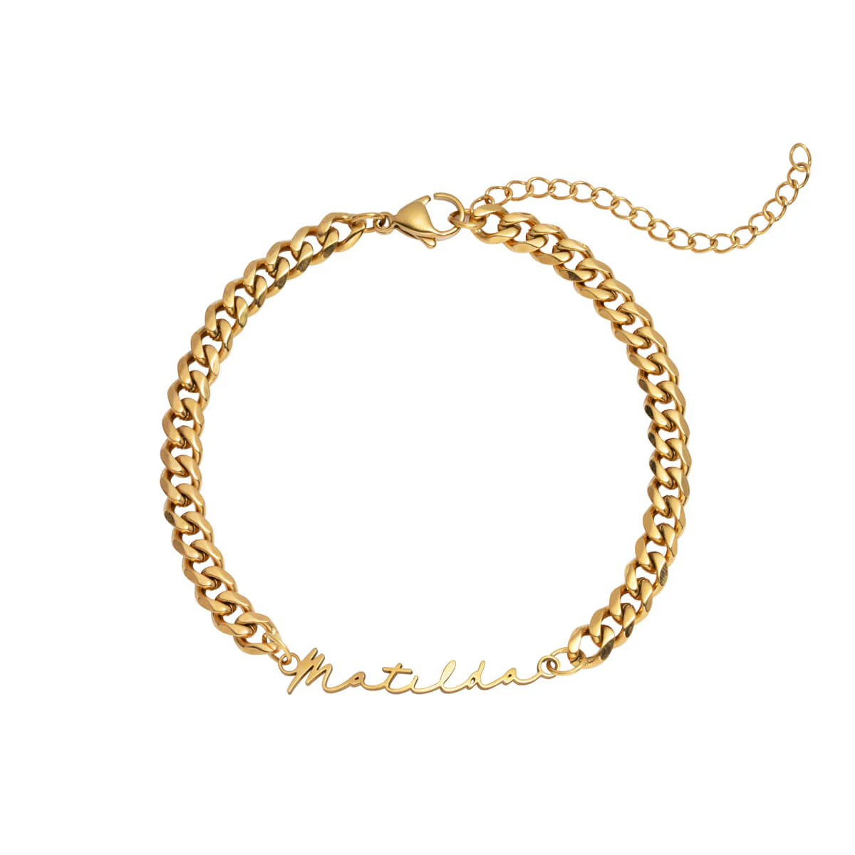 Signature Name Bracelet (Gold) - Image 10
