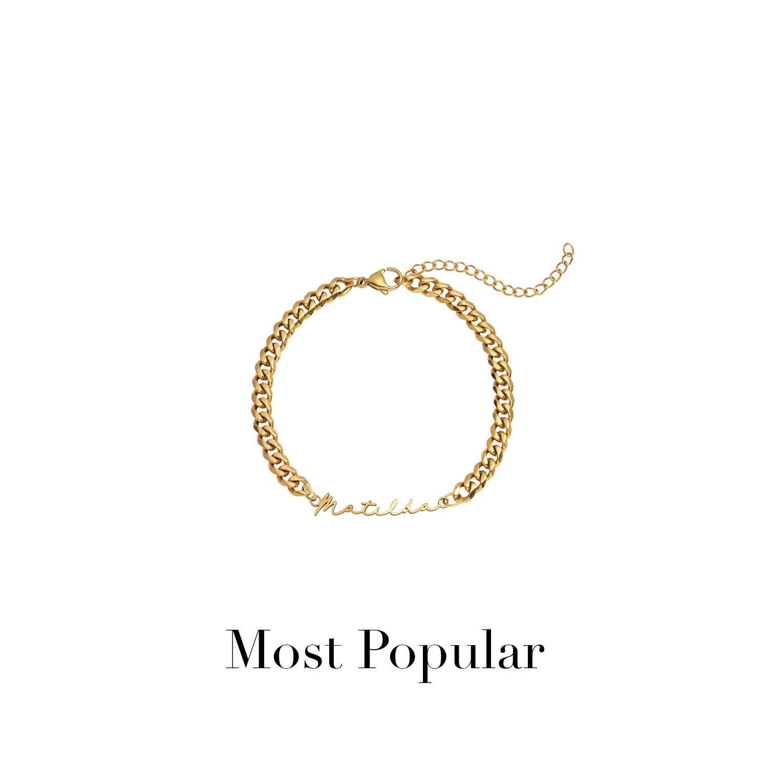Signature Name Bracelet (Gold) - Image 12