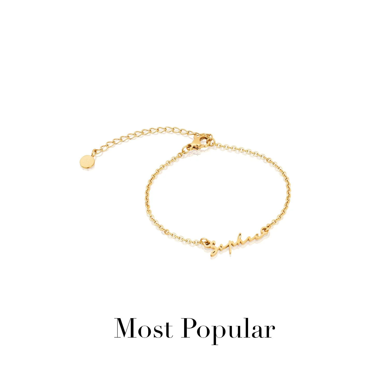 Signature Name Bracelet (Gold) - Image 14