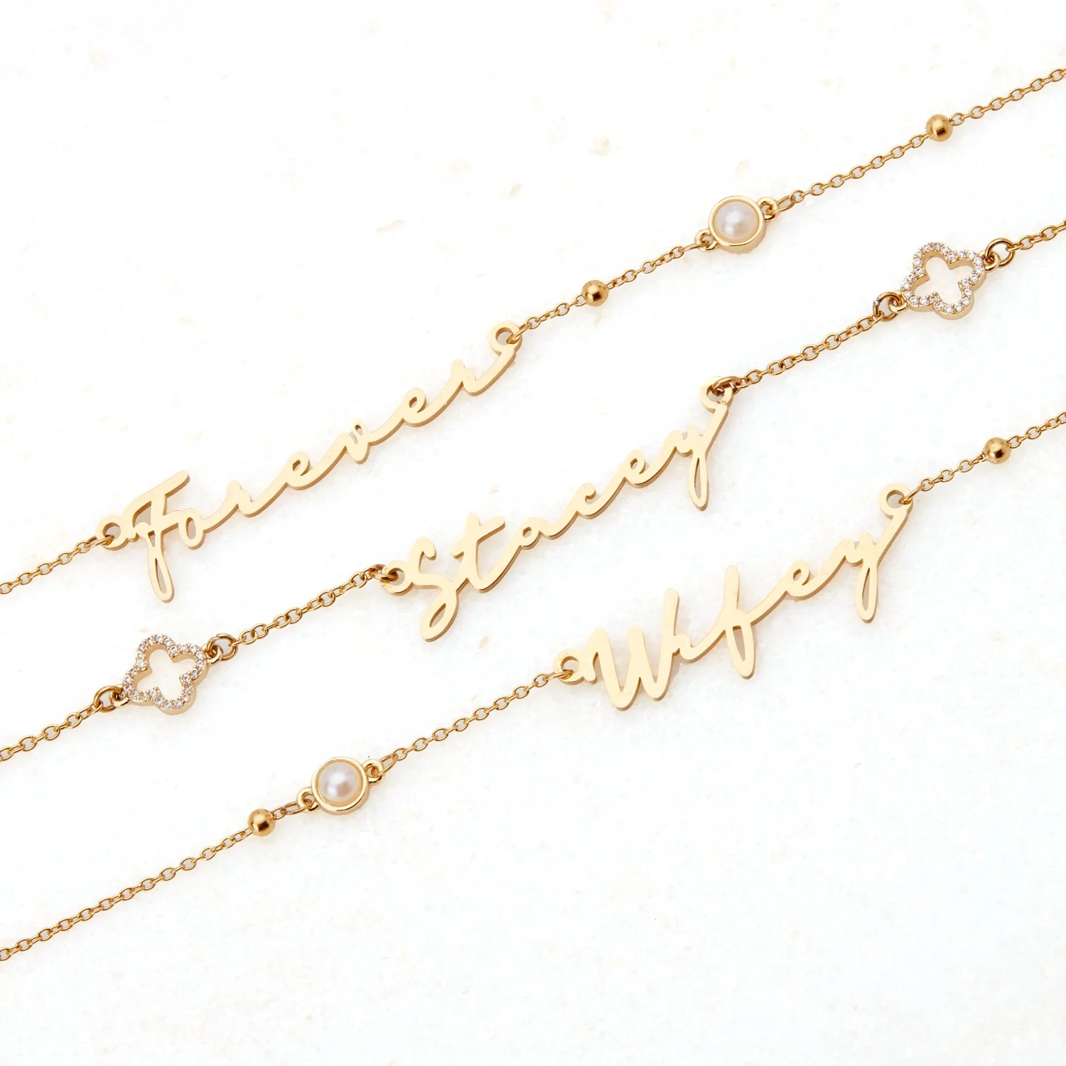 Signature Name Bracelet (Gold) - Image 3