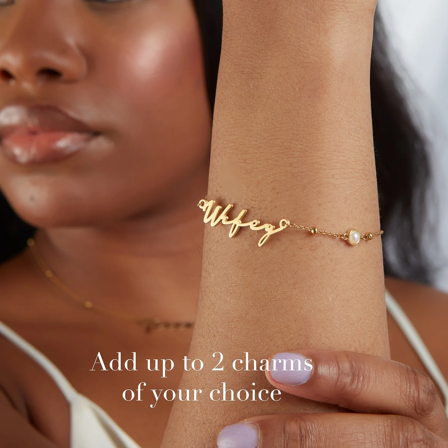 Signature Name Bracelet (Gold) - Image 4