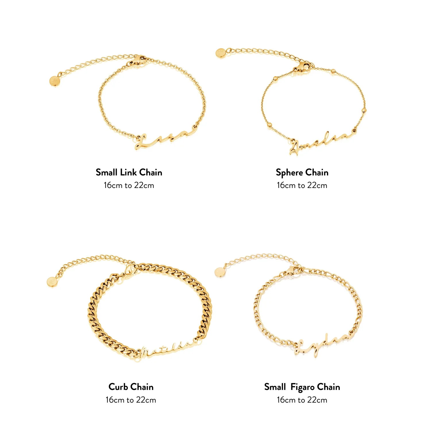 Signature Name Bracelet (Gold) - Image 5