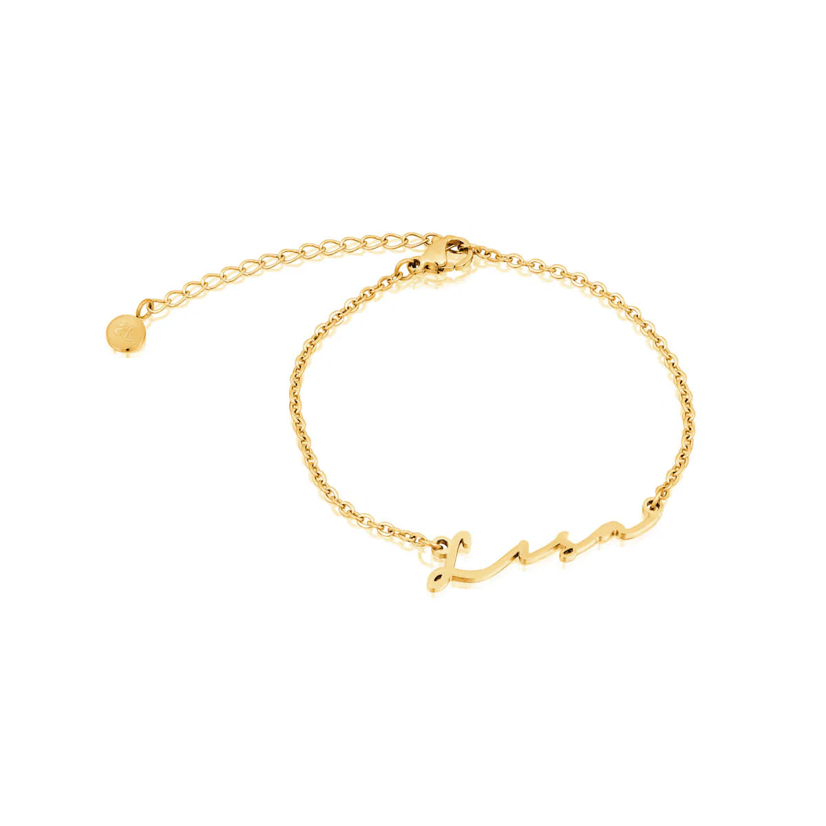 Signature Name Bracelet (Gold) - Image 7