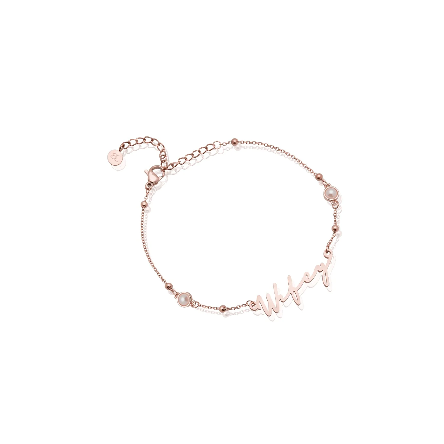 Signature Name Bracelet (Rose Gold) - Image 10